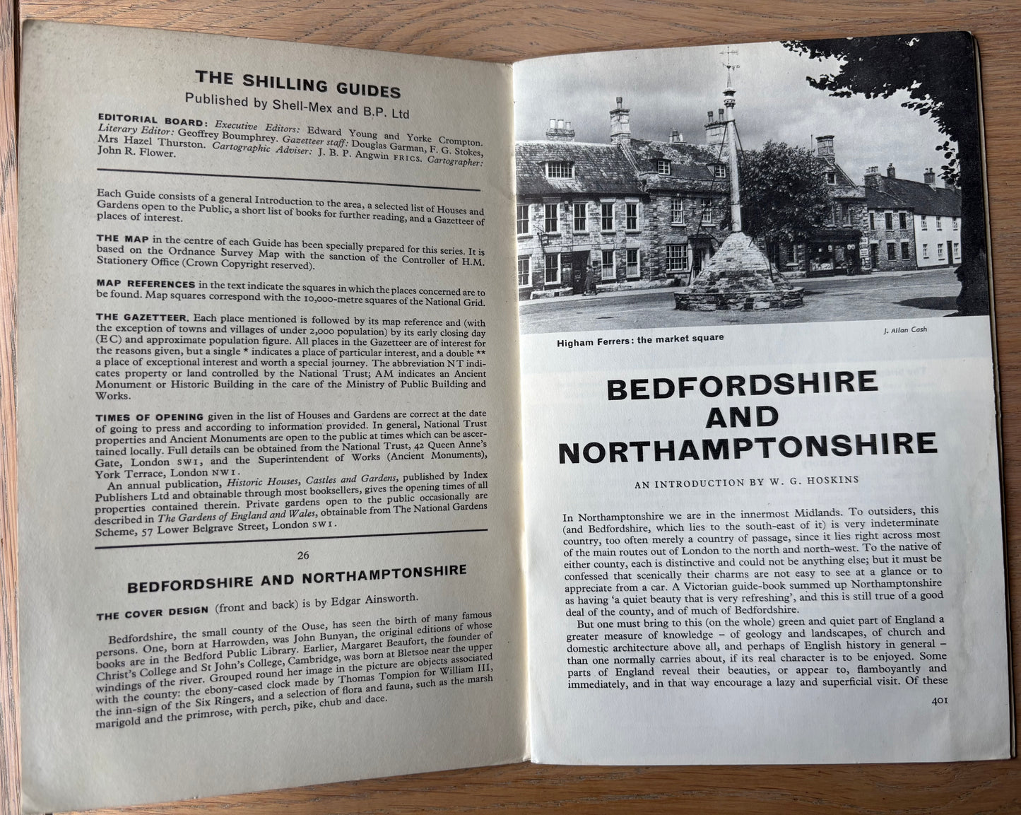 Edgar Ainsworth BEDFORDSHIRE SHELL SHILLING GUIDE 1964 Illustrated NORTHAMPTONSHIRE