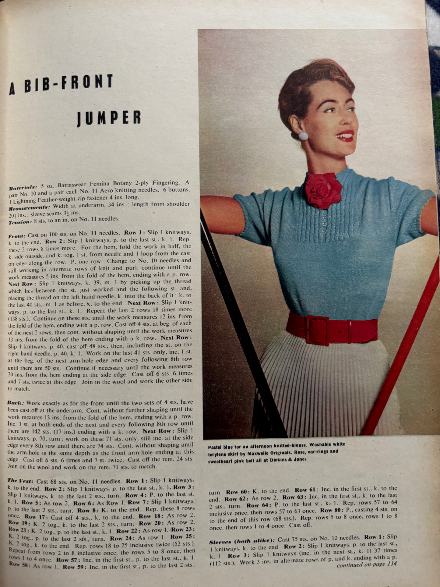 GOOD HOUSEKEEPING Magazine OCTOBER 1955 Illustrated KNITTING PATTERNS CLOTHES Recipes Ads