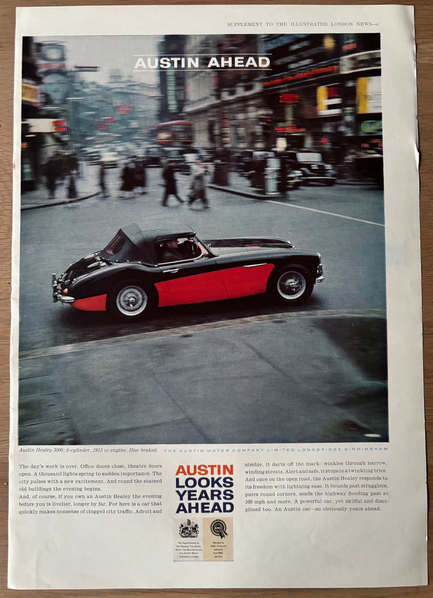 David Gentleman SHELL GUIDE TO NOTTINGHAMSHIRE ADVERT June 1961
