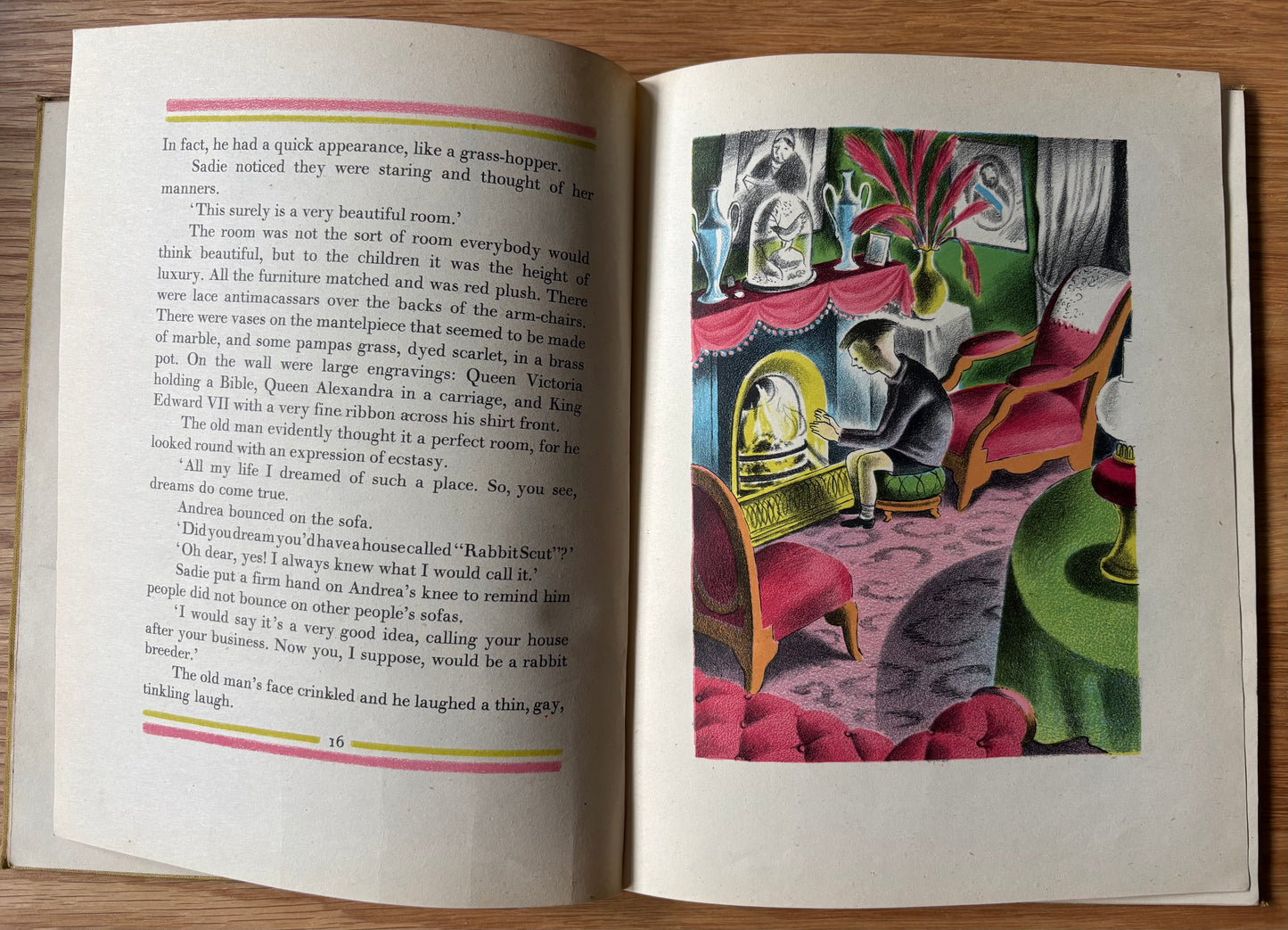 Clarke Hutton HARLEQUINADE 1943 1st Ed Chatto & Windus ILLUSTRATED Clowns Columbine