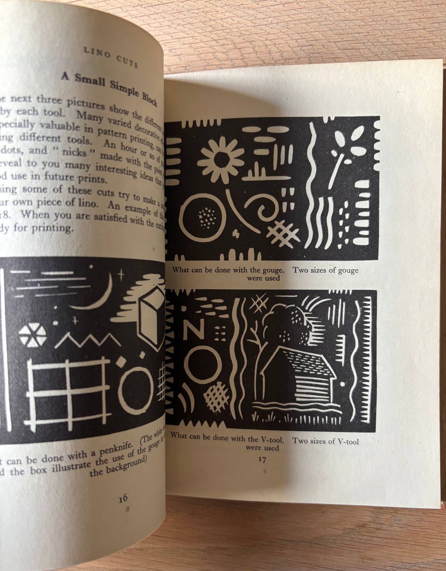 H E V Gillham LINOCUTS 1947 DJ Printing Printmaking CRAFT BOOK