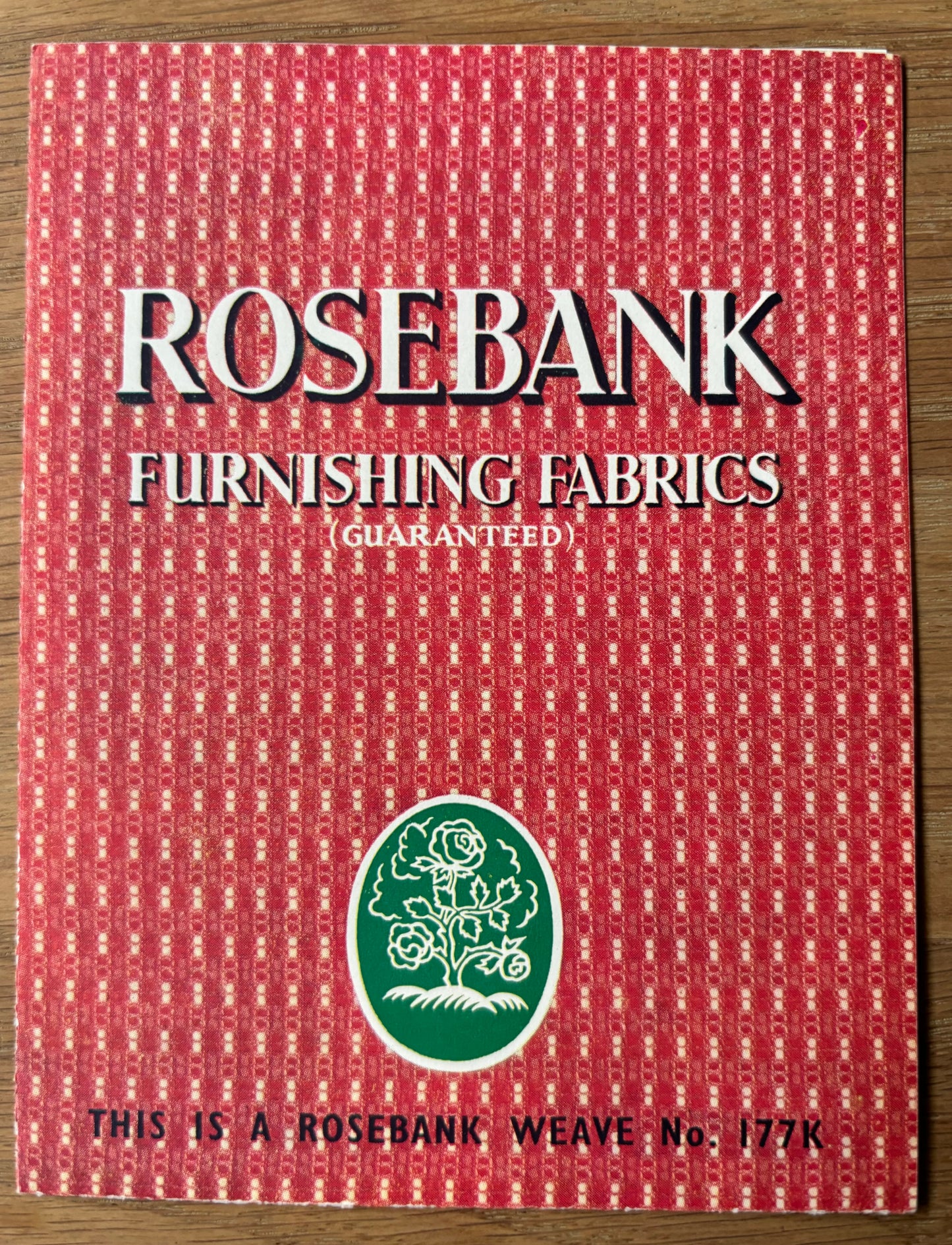 ROSEBANK Furnishing Fabrics LEAFLET 1950’s/1960’s Ramsbottom Manchester - transpontinebooks