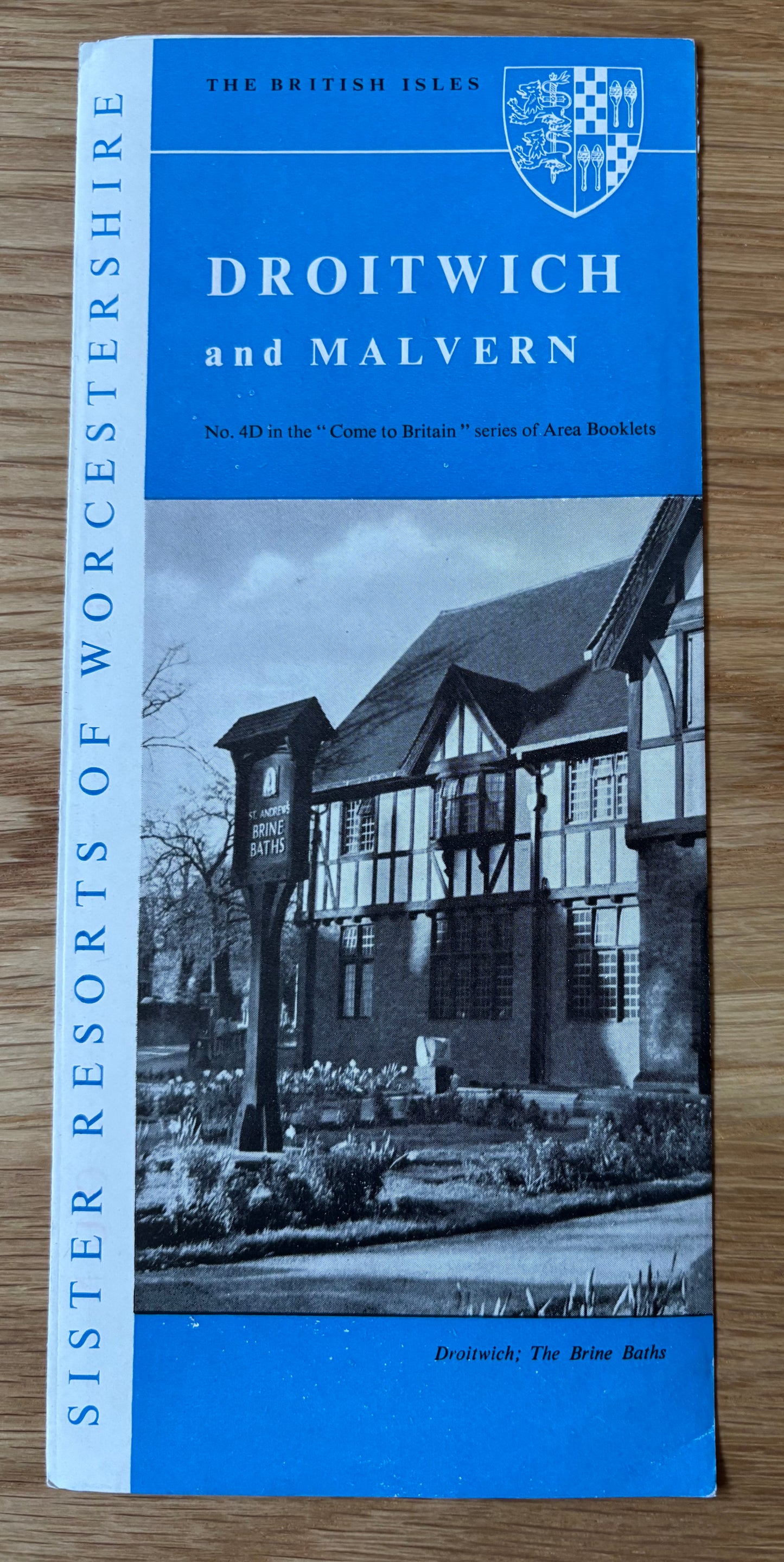 1950's DROITWICH & MALVERN Come To Britain Leaflet No 4D