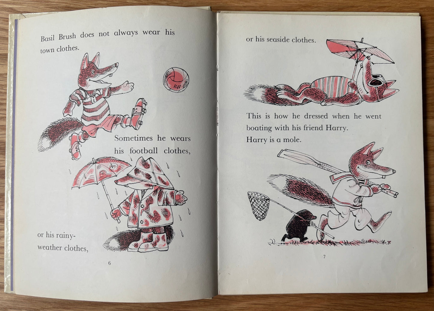 Peter Firmin BASIL BRUSH GOES BOATING HB Starting To Read 1974 Reprint ILLUSTRATED