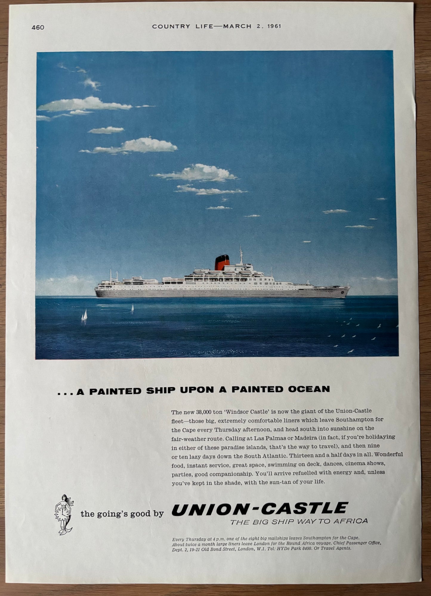 Keith Grant 1960's SHELL GUIDE TO CARDIGANSHIRE ADVERT Original Ad 1961