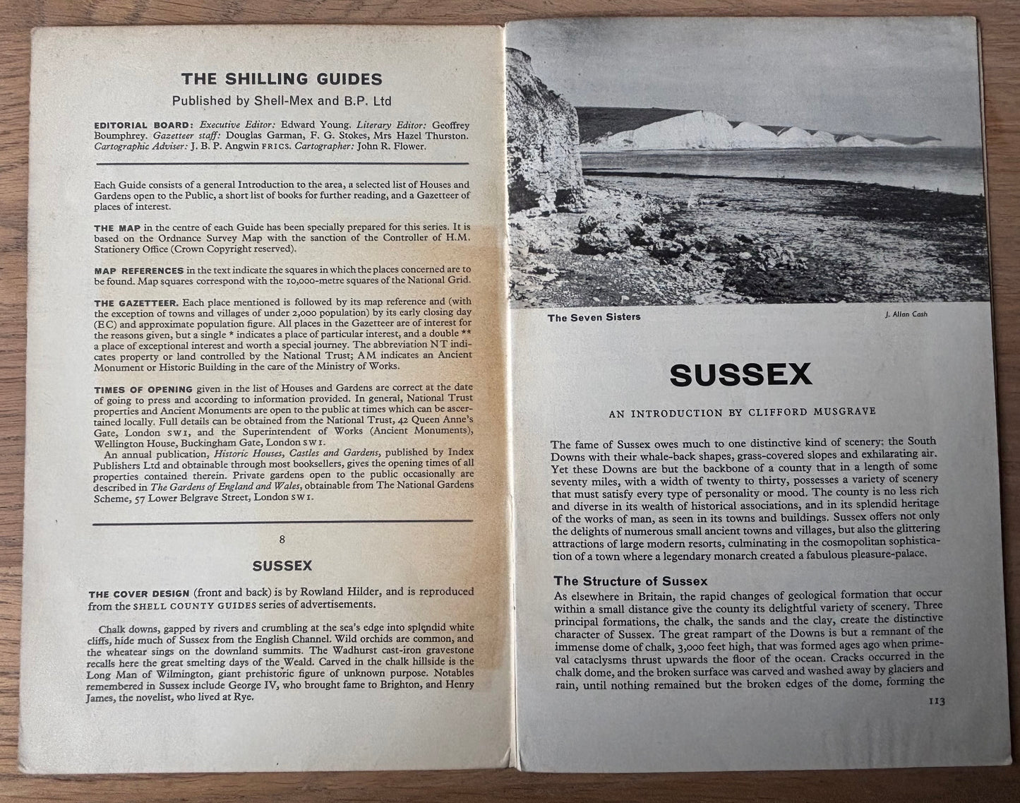 Rowland Hilder SUSSEX SHELL SHILLING GUIDE 1963 Illustrated