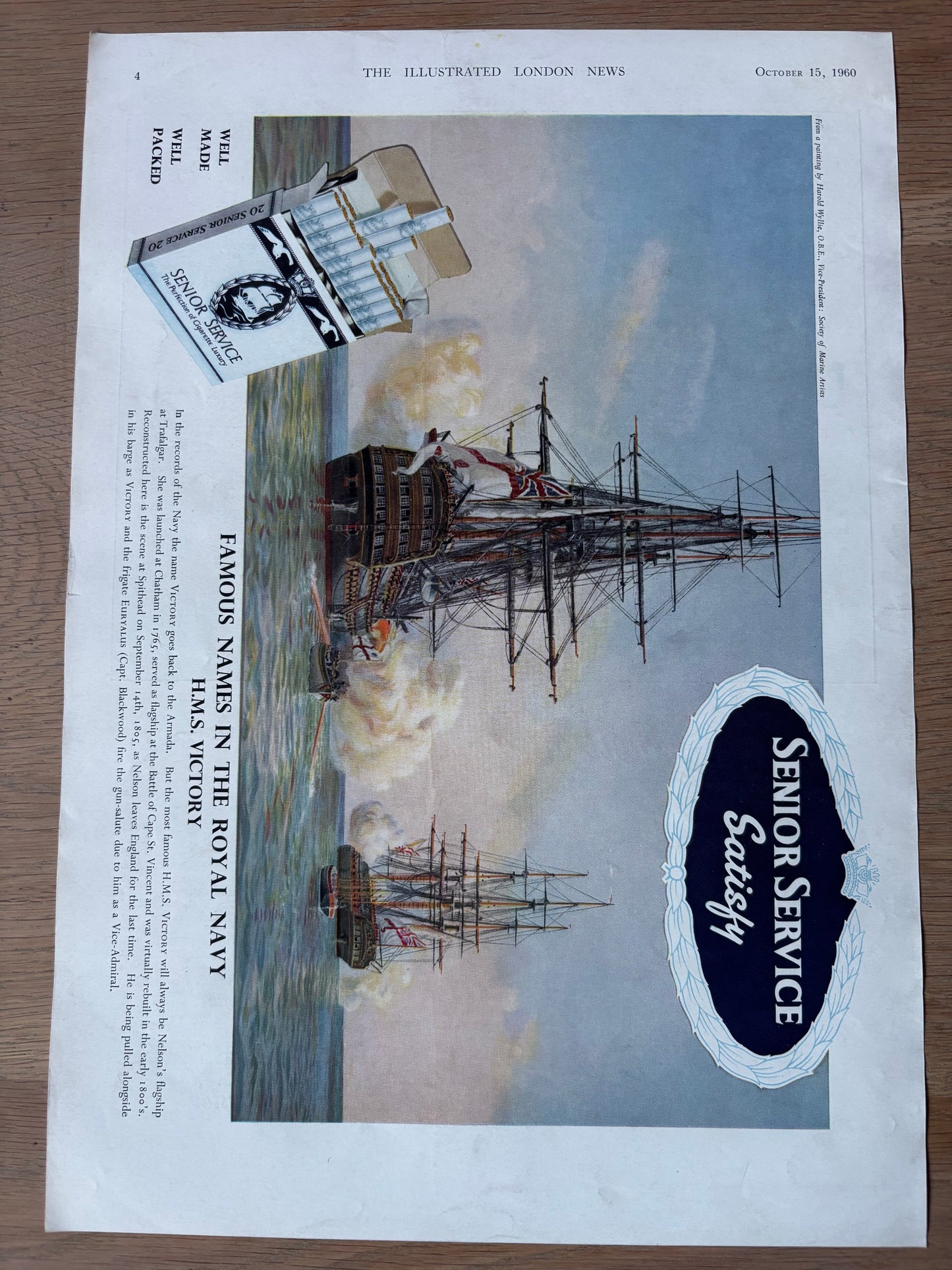Rowland Hilder SHELL GUIDE TO SUSSEX 1960 ADVERT Large Ad