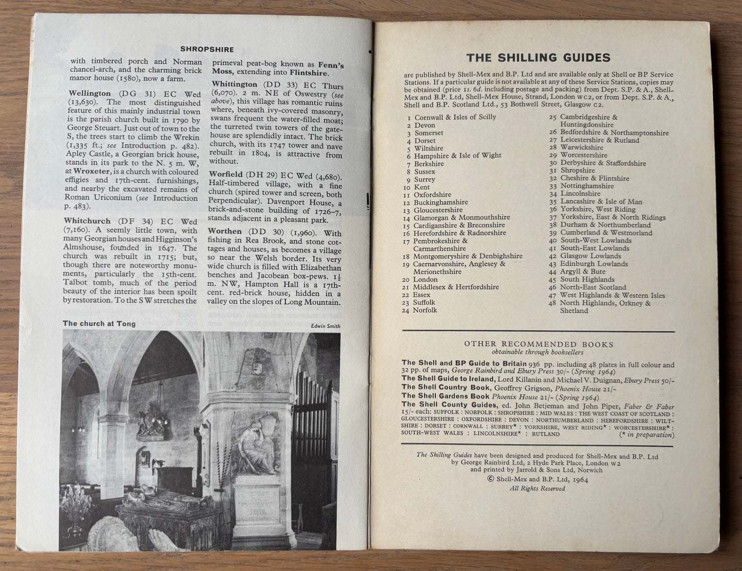 S R Badmin SHROPSHIRE SHELL SHILLING GUIDE 1964 Illustrated