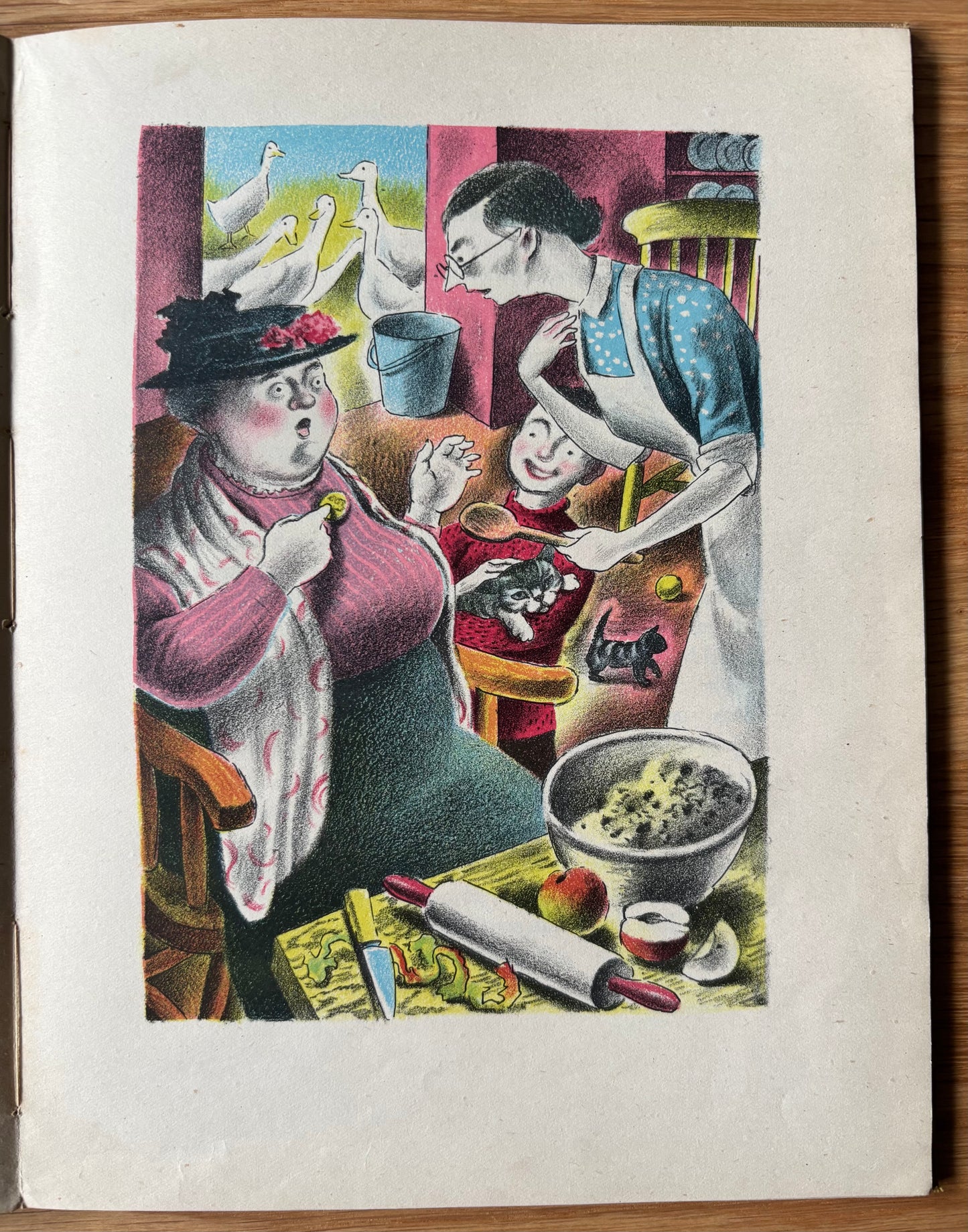 Clarke Hutton HARLEQUINADE 1943 1st Ed Chatto & Windus ILLUSTRATED Clowns Columbine