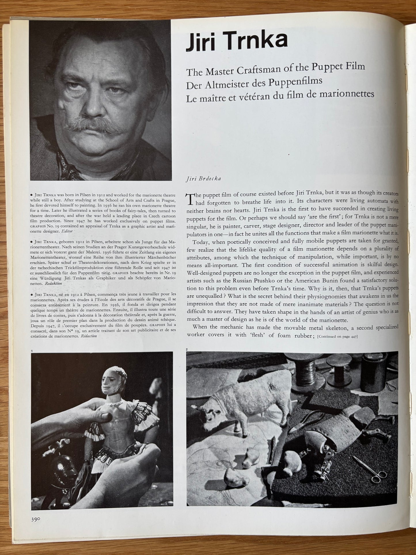Hoot Von Zitzewitz GRAPHIS No 97 1961 MAGAZINE Puppets Children’s Toys