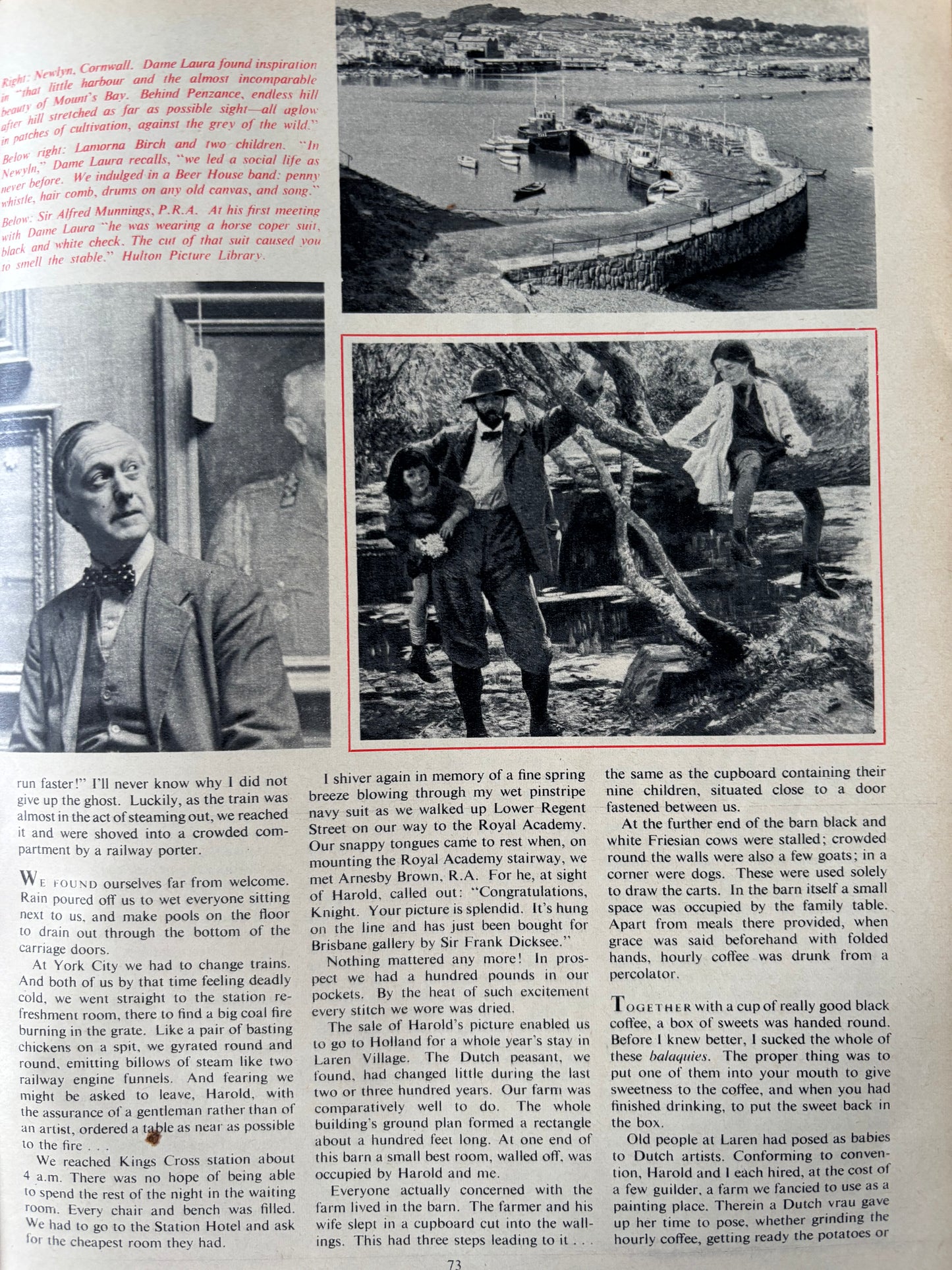 Robert Taverner HOMES AND GARDENS Magazine May 1965 Dame Laura Knight