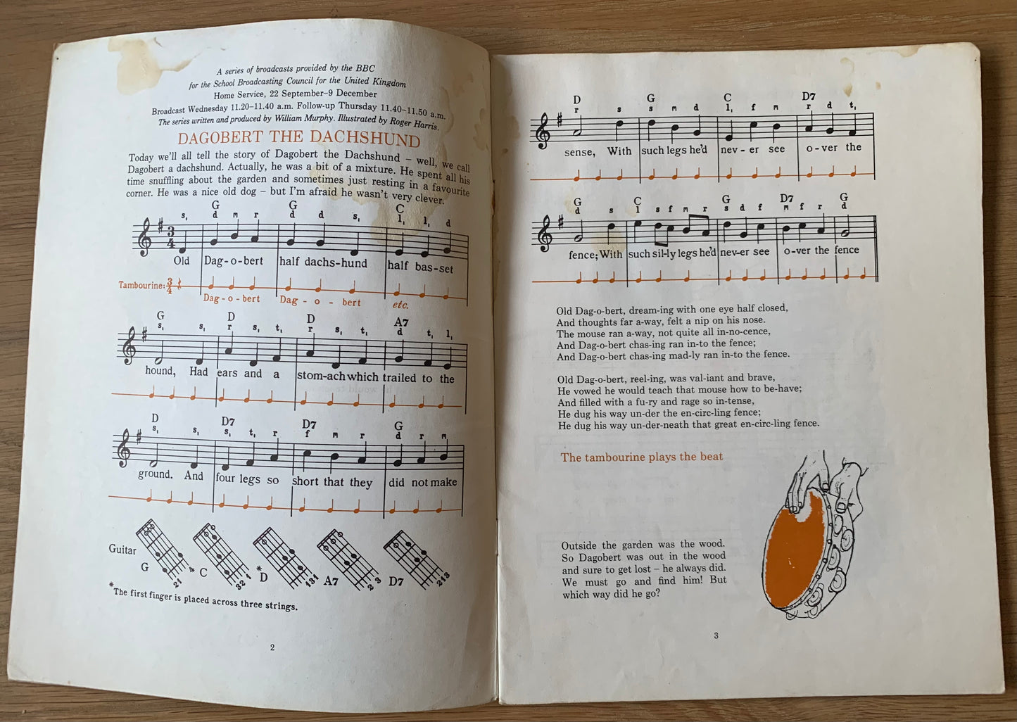 Roger Harris DAGOBERT THE DACHSHUND MUSIC WORKSHOP Autumn 1965 - transpontinebooks