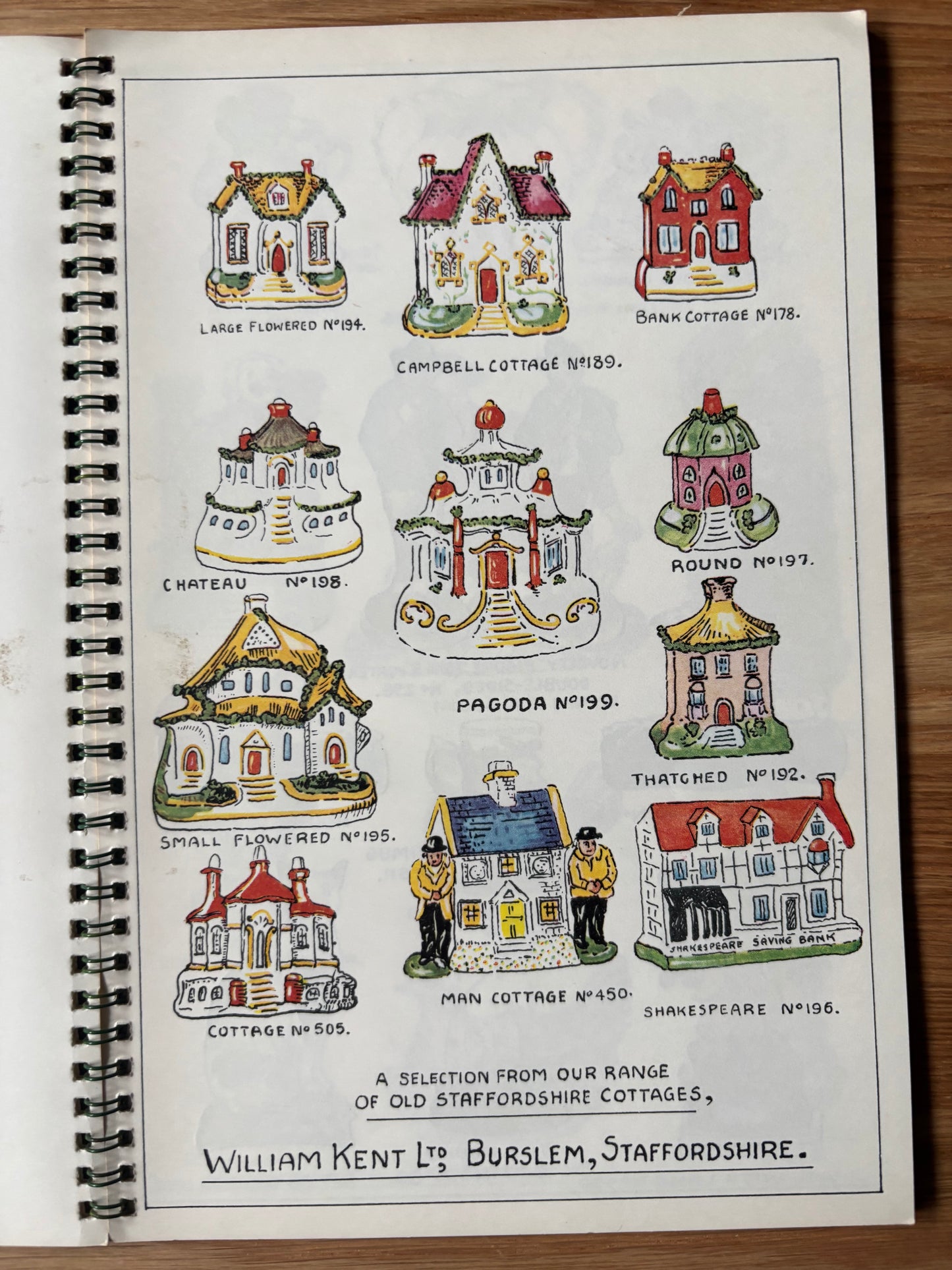 OLDE STAFFORDSHIRE WARE 1960 W H Kent BROCHURE