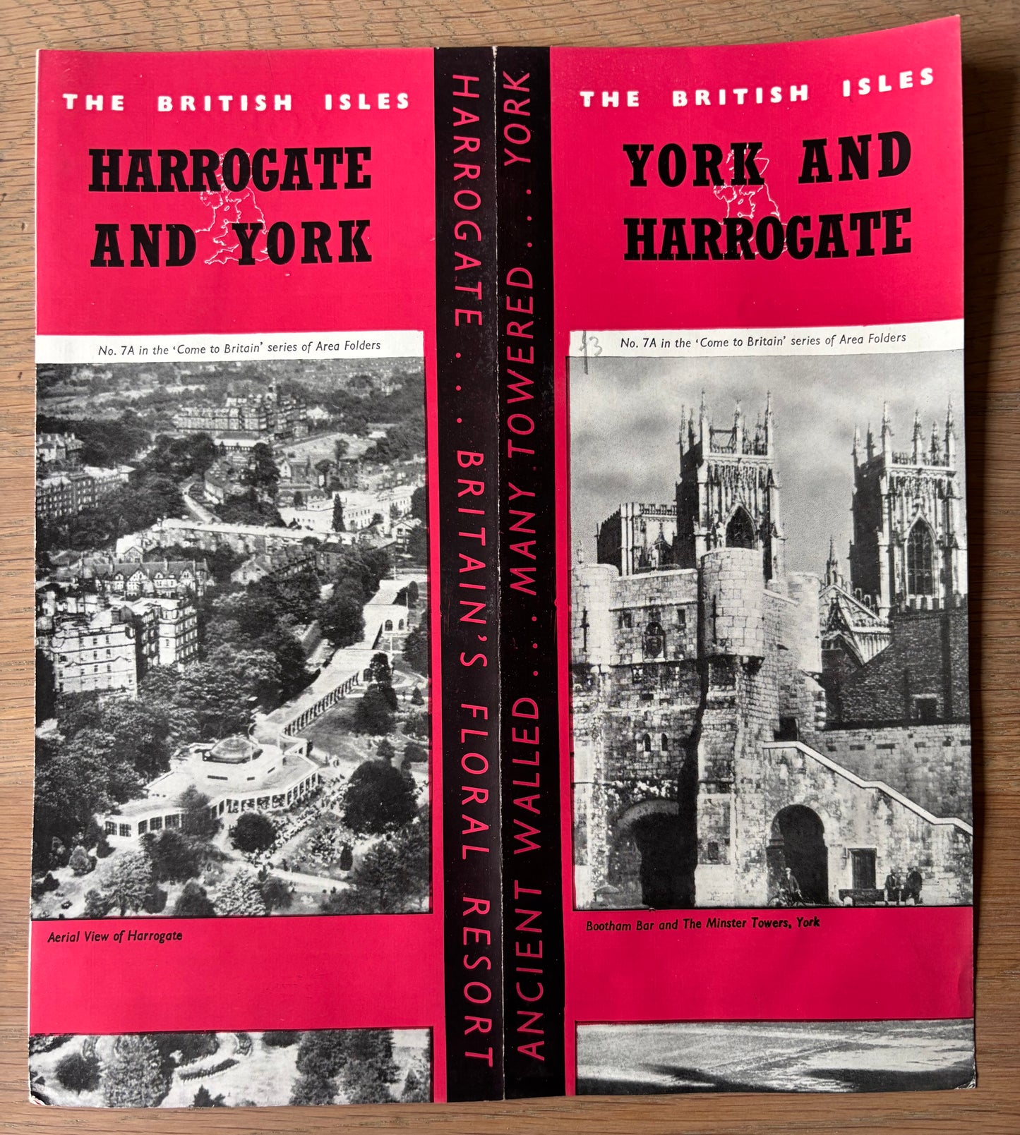 1950's YORK AND HARROGATE Come To Britain Leaflet No 7A Photo's