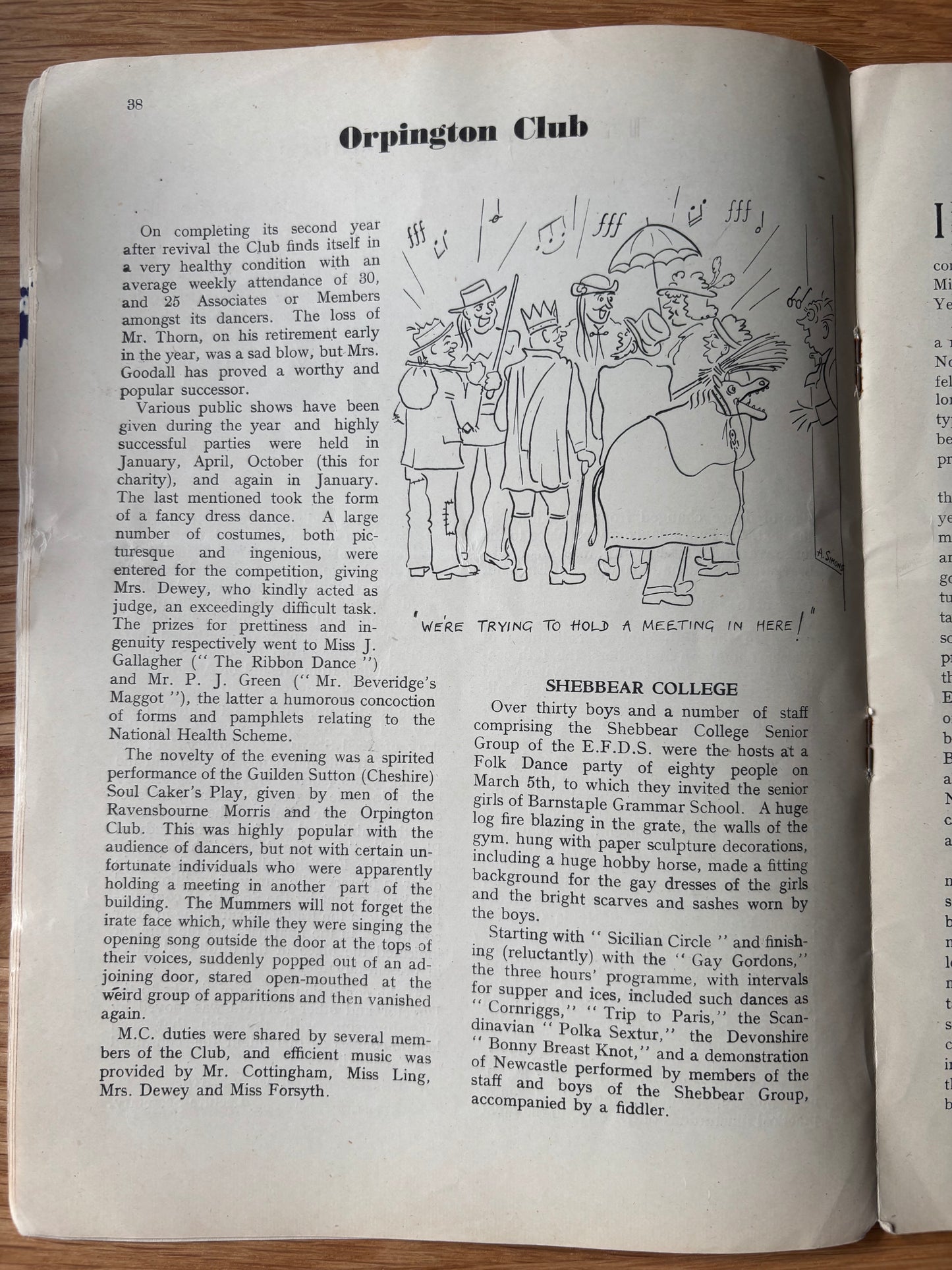 ENGLISH DANCE & SONG May 1949 Folk Dancing Society MAGAZINE Hobby Horse