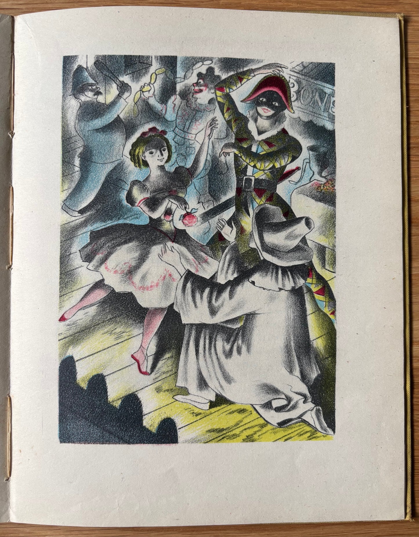 Clarke Hutton HARLEQUINADE 1943 1st Ed Chatto & Windus ILLUSTRATED Clowns Columbine