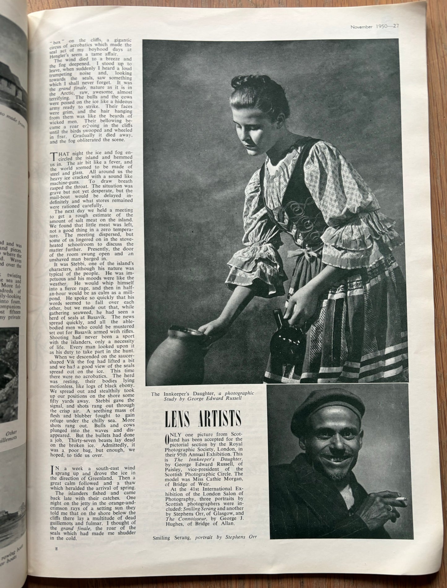 SCOTTISH FIELD MAGAZINE November 1950 George Mackie - transpontinebooks