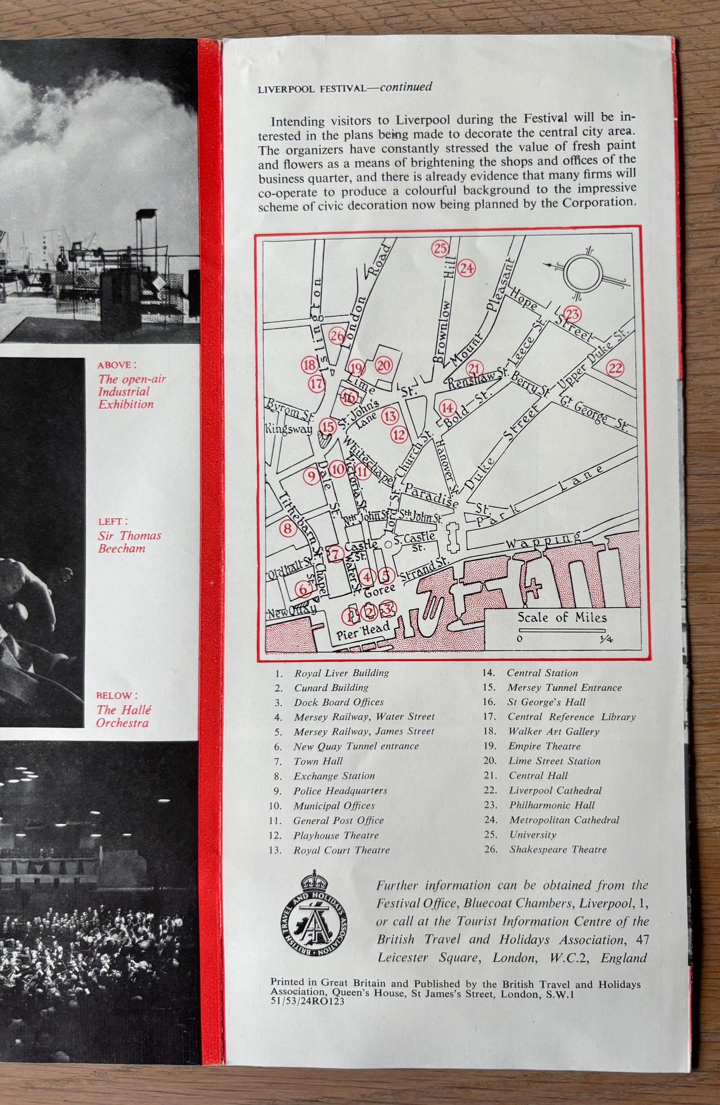 1951 LIVERPOOL FESTIVAL OF THE ARTS Come To Britain Leaflet No 7C