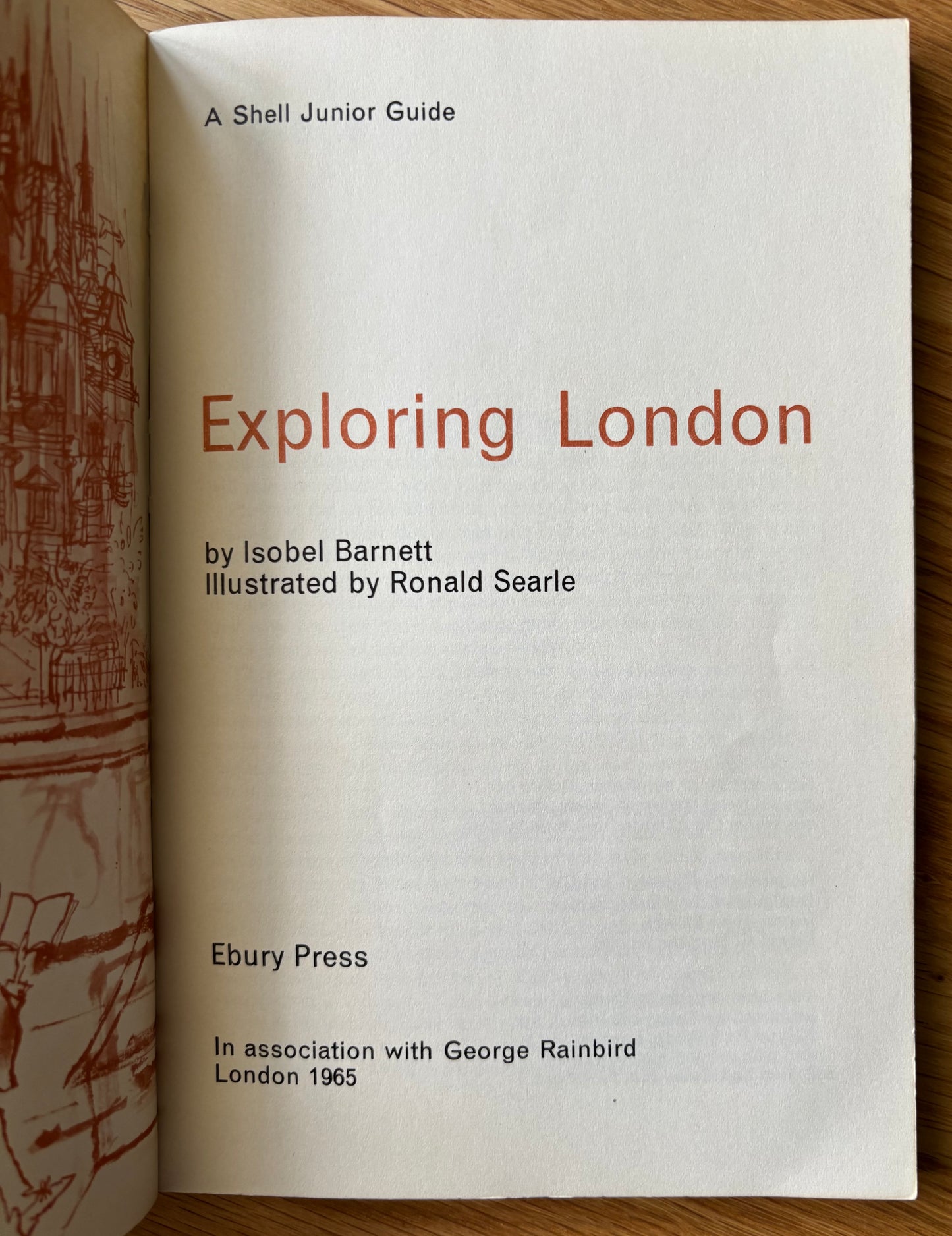 Ronald Searle EXPLORING LONDON Isobel Barnett 1965 SHELL JUNIOR GUIDE