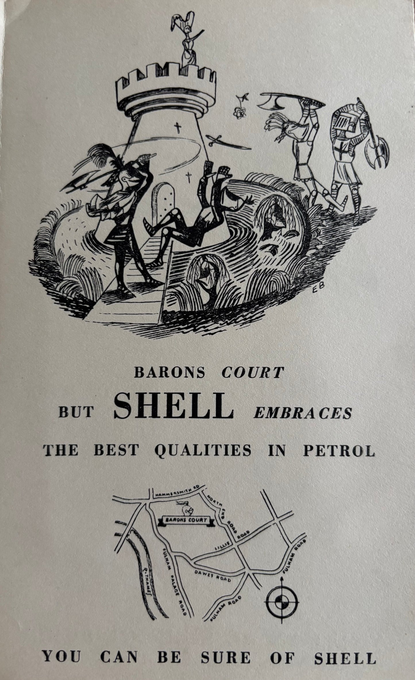 1930’s Edward Bawden 24 RECENT SHELL ADVERTISEMENTS Booklet Cartoons ILLUSTRATED