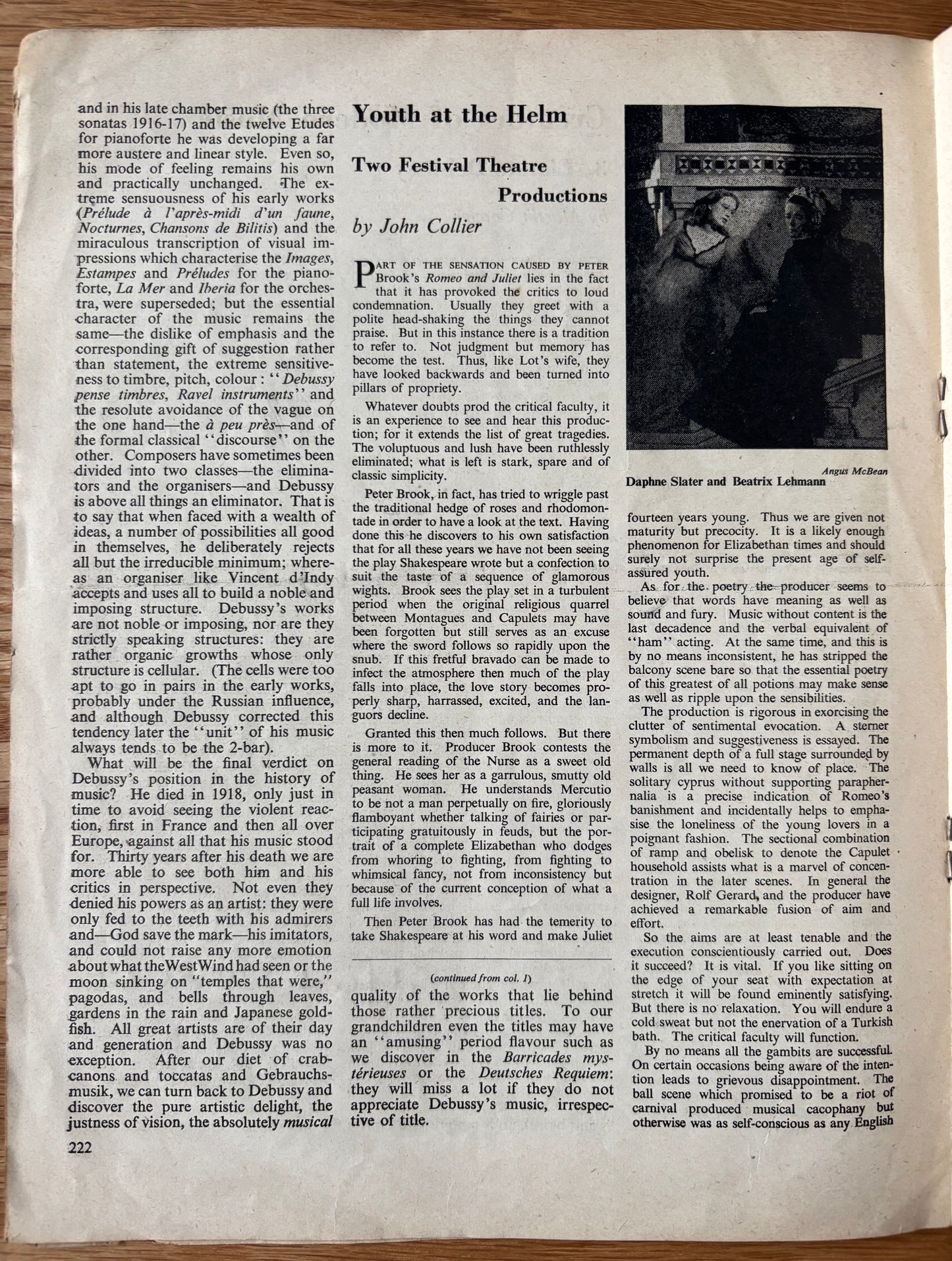 John Minton OUR TIME Magazine May 1947 Stratford Festival Film Trends