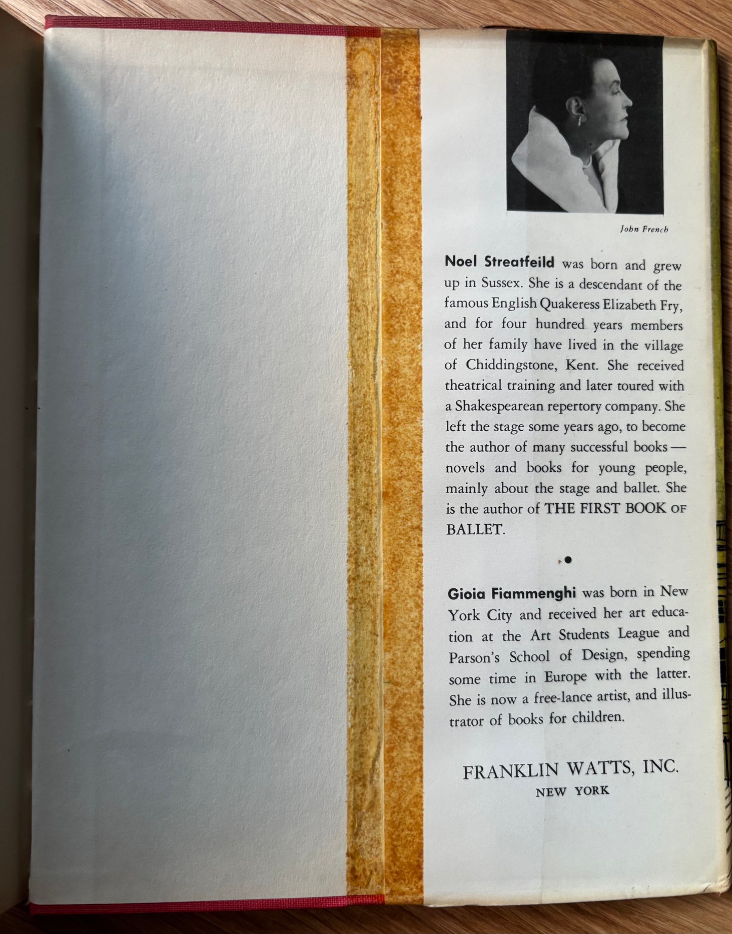 Noel Streatfield Signed THE FIRST BOOK OF ENGLAND 1958 1st USA Ed DJ