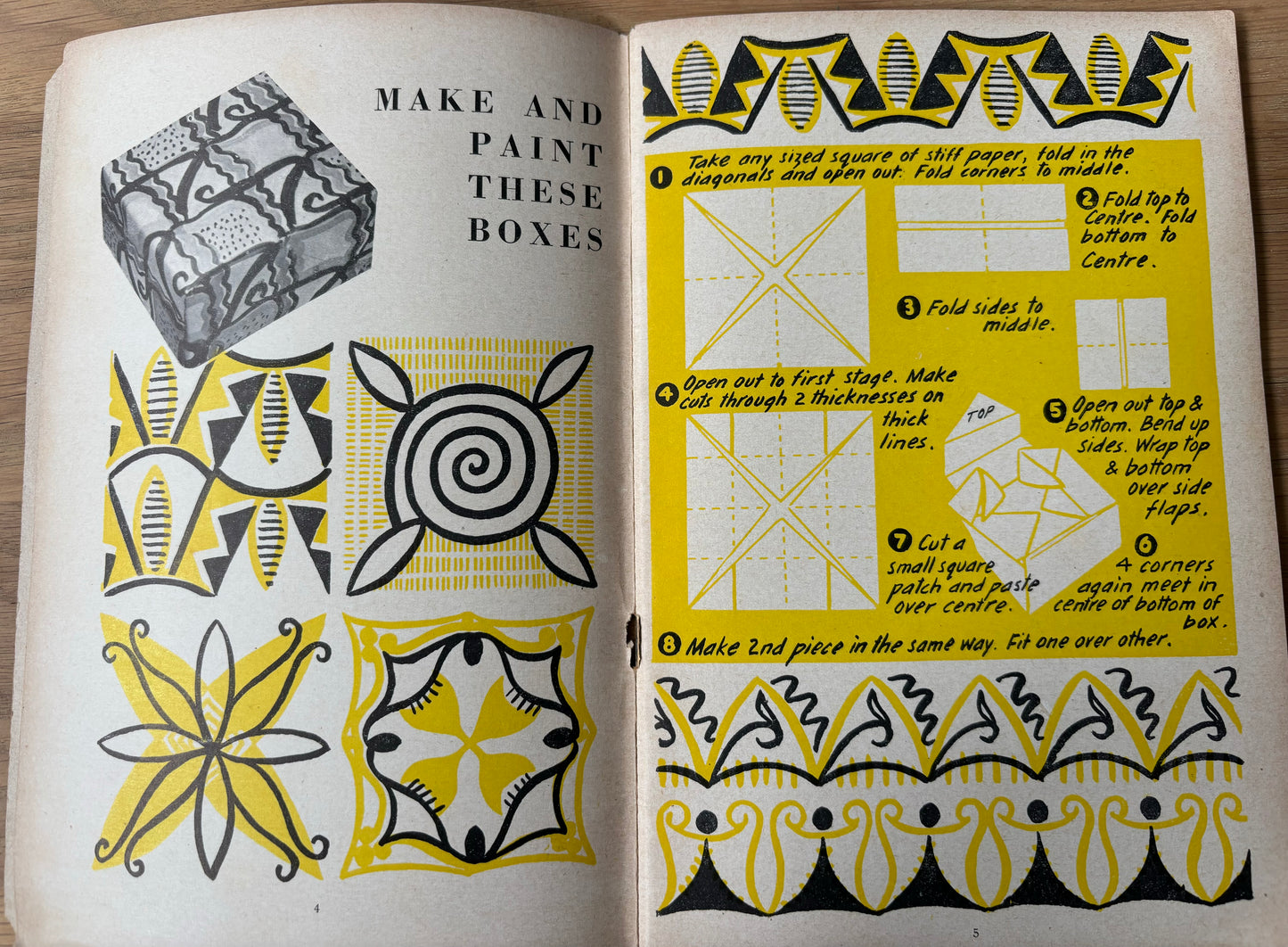 1952 ART AND CRAFT MAGAZINE January CHILD EDUCATION Cut Paper Patterns - transpontinebooks