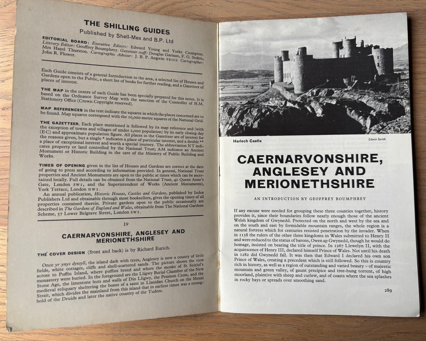 Richard Eurich CAERNVONSHIRE ANGLESEY SHELL SHILLING GUIDE 1964 Illustrated