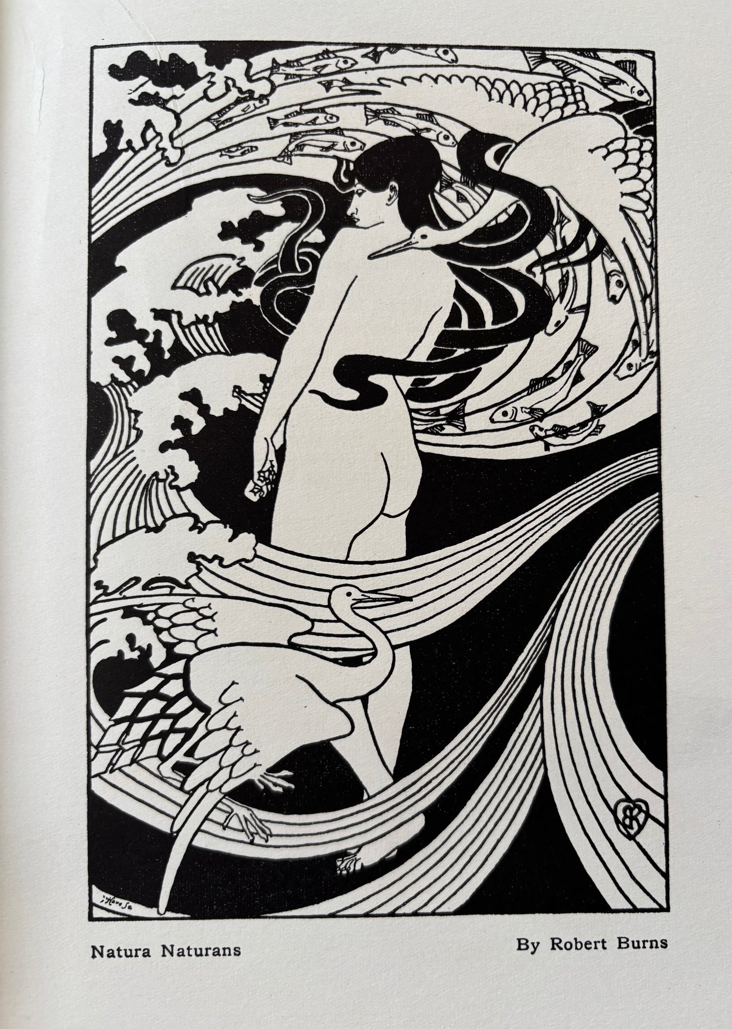 CELTIC POETRY WIND IN THE PINES John Duncan Art Nouveau 1922 Foulis SCOTTISH