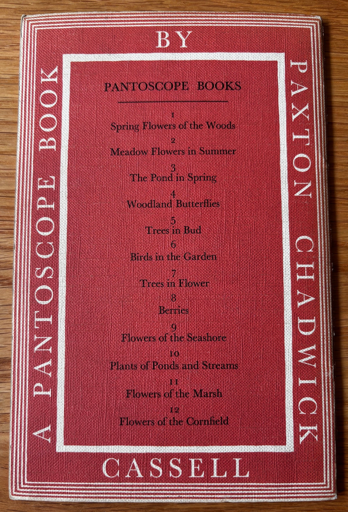 PANTOSCOPE BOOK Berries PAXTON CHADWICK 1st Ed 1960 Flower Fruit Cassell
