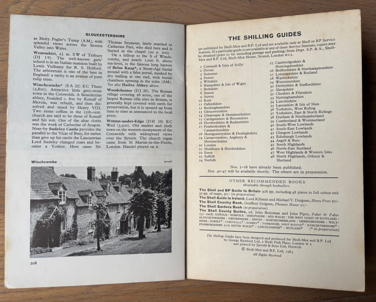 David Gentleman GLOUCESTERSHIRE SHELL SHILLING GUIDE 1963 Illustrated