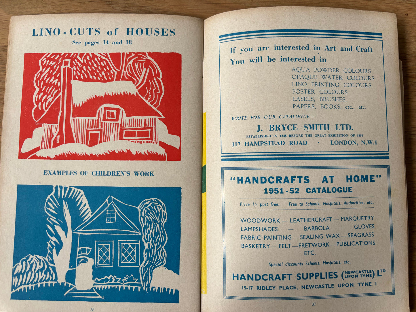1952 ART AND CRAFT MAGAZINE January CHILD EDUCATION Cut Paper Patterns - transpontinebooks