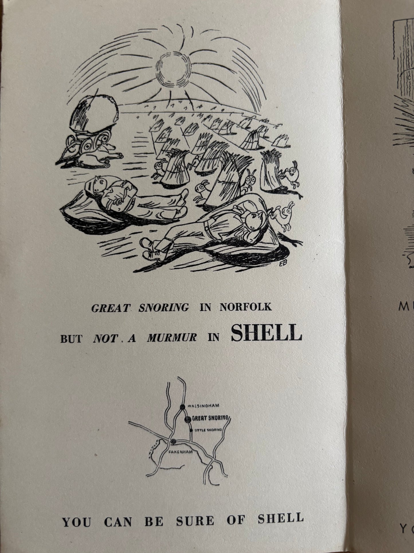 1930’s Edward Bawden 24 RECENT SHELL ADVERTISEMENTS Booklet Cartoons ILLUSTRATED