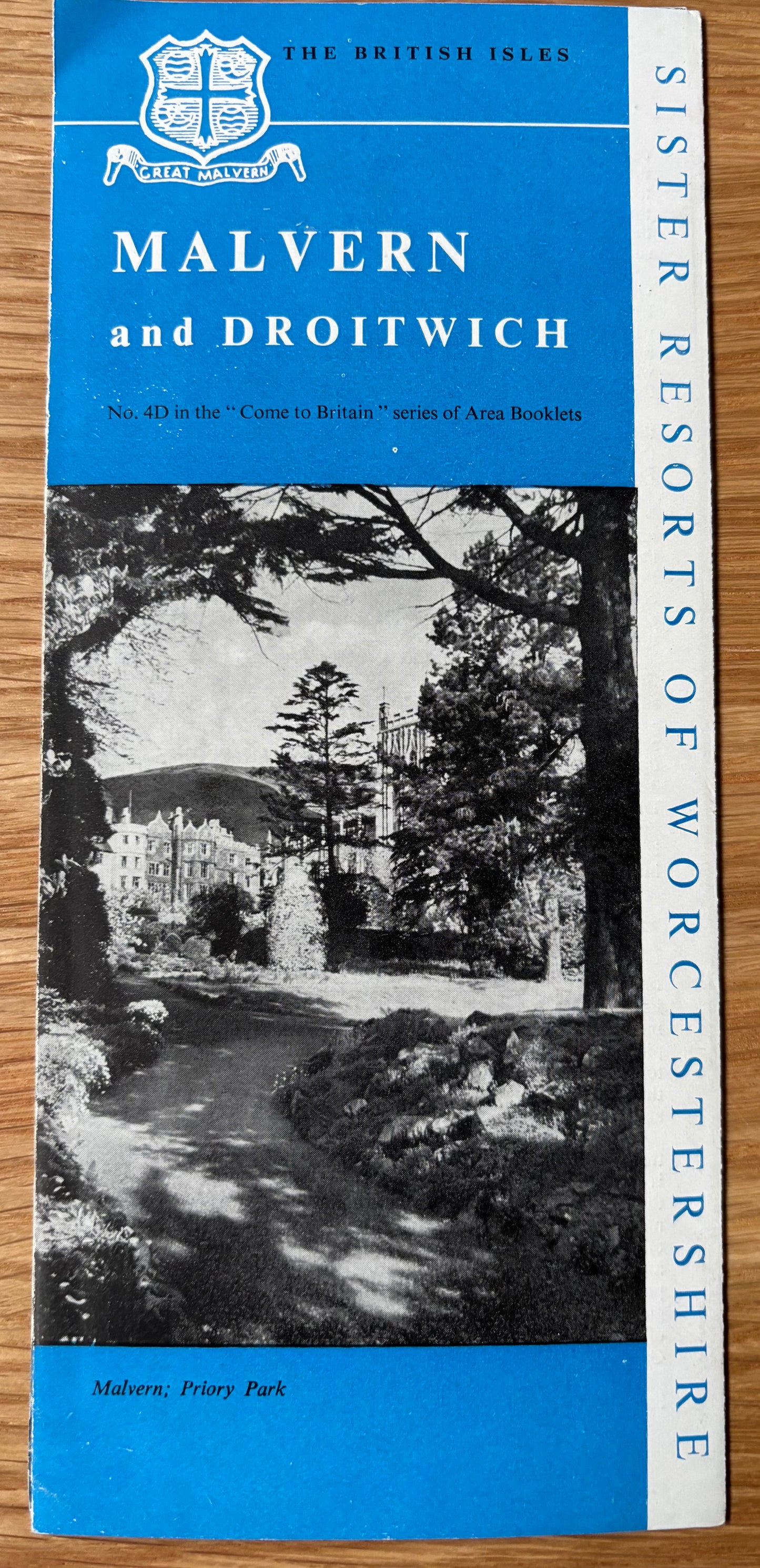 1950's DROITWICH & MALVERN Come To Britain Leaflet No 4D