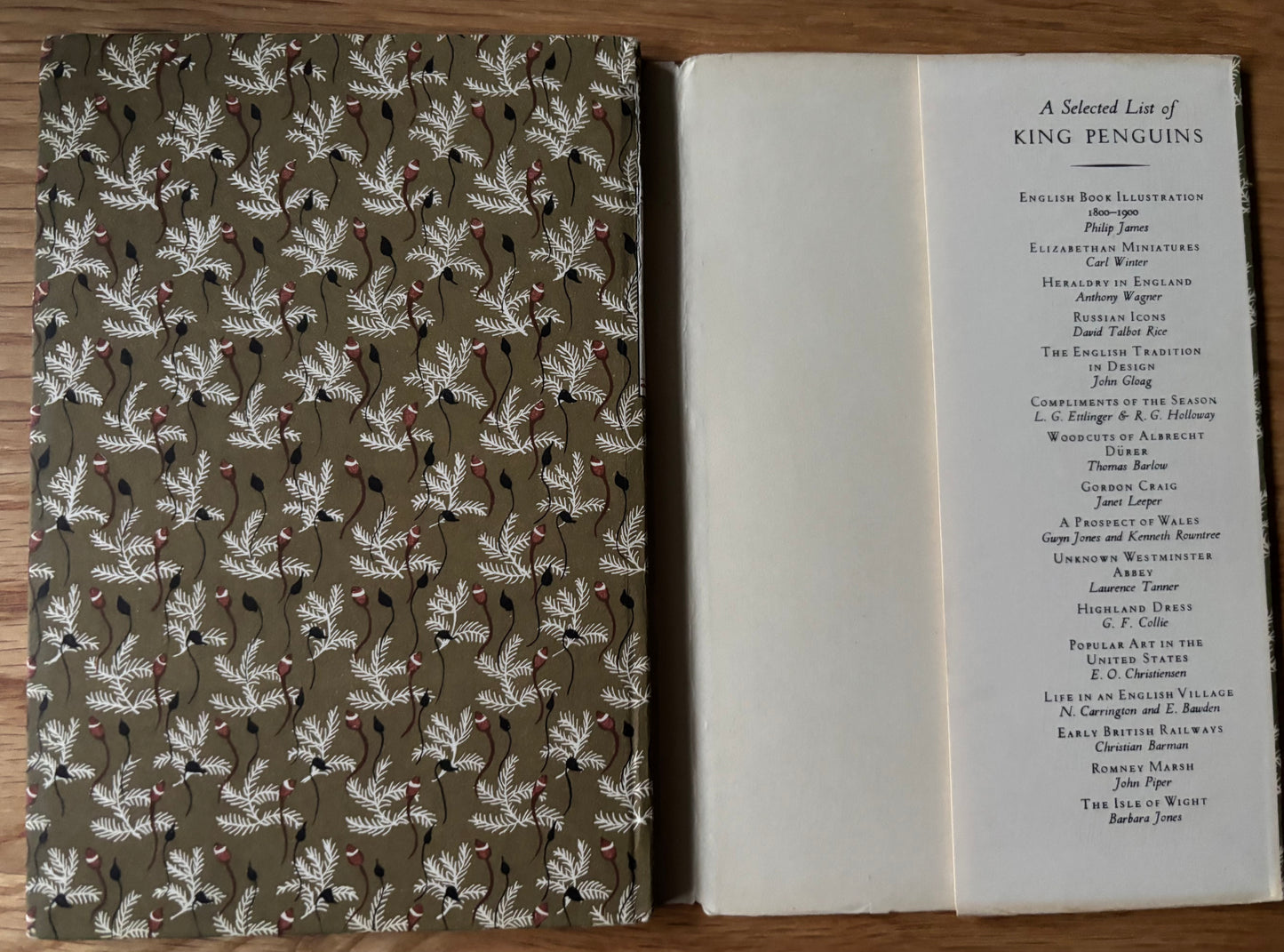 Paxton Chadwick MOSSES King Penguin Book Paul Richards 1950 DJ ILLUSTRATED