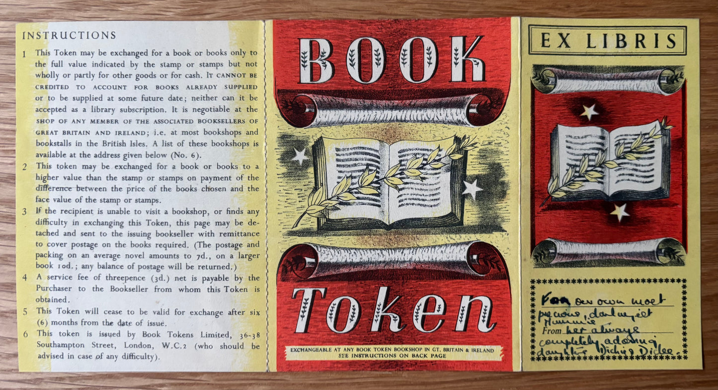 3 X Barnett Freedman VINTAGE BOOK TOKEN 1940's