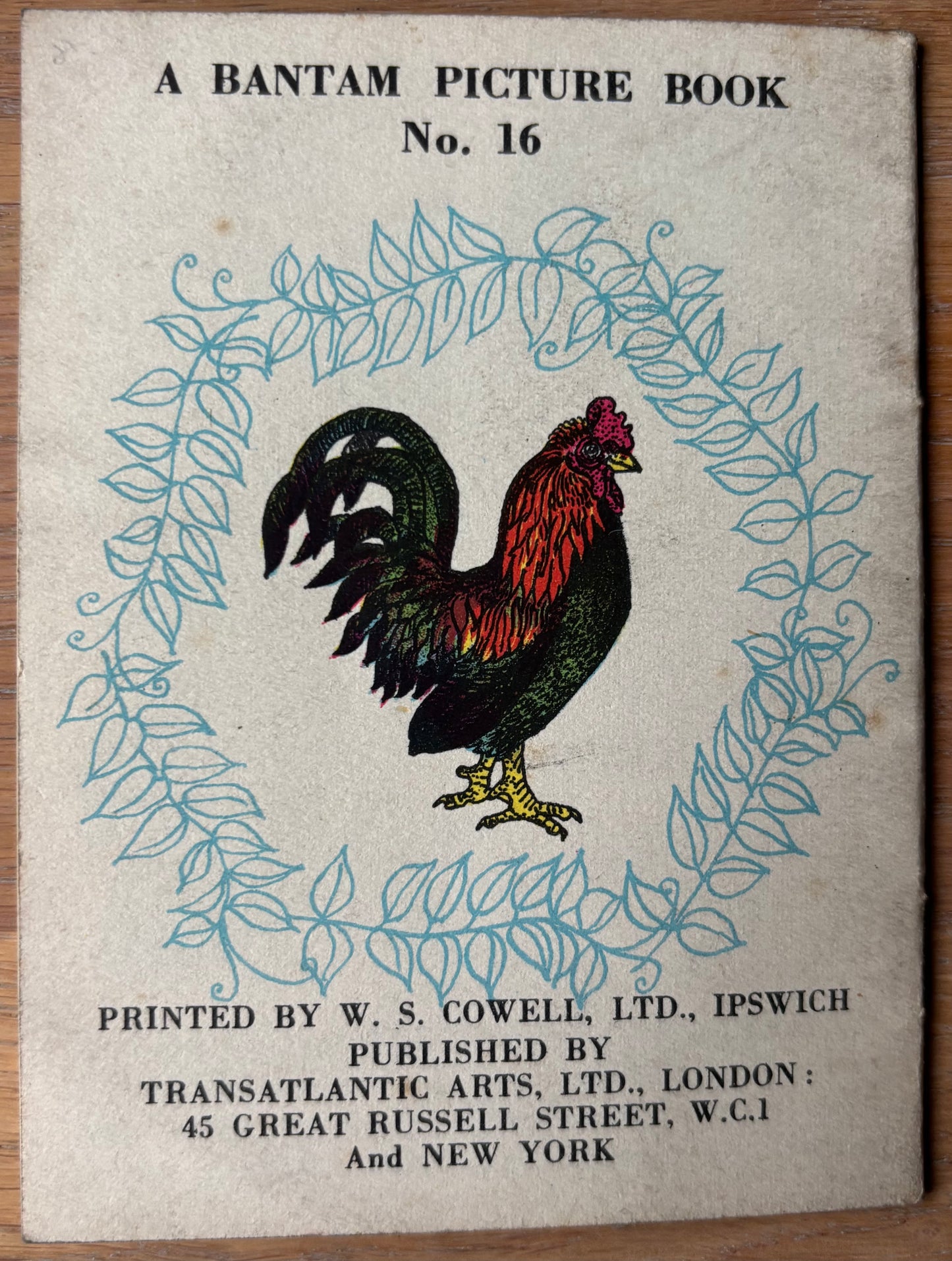 Richard Chopping A BOOK OF PAIRS Bantam Picture Book No 16 Transatlantic Arts Ltd