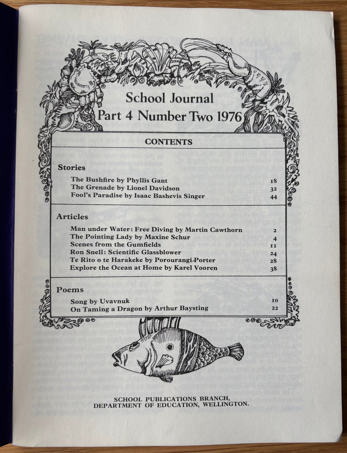 Rosemary Turner SCHOOL JOURNAL Part 4 No 2 1976 NEW ZEALAND