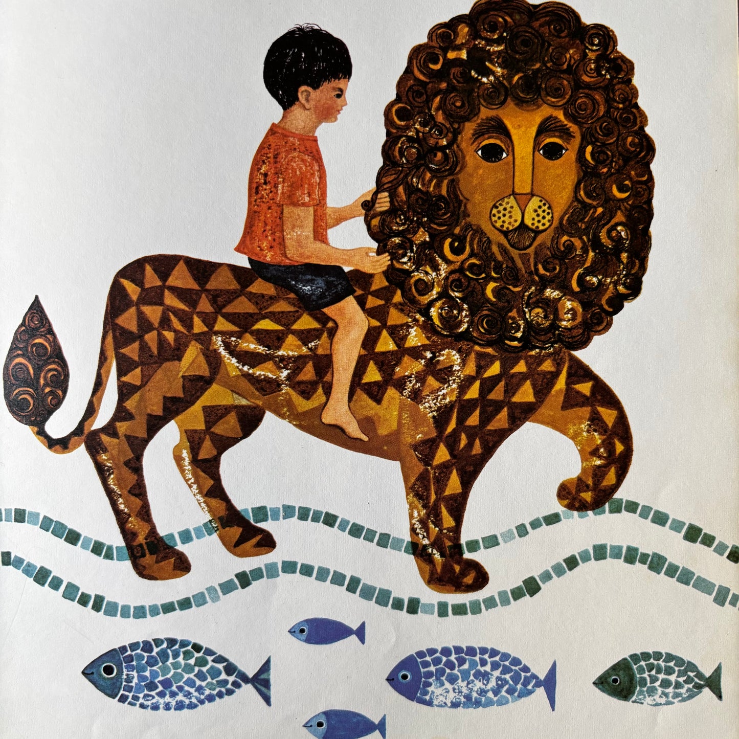 Carol Barker THE BOY AND THE LION 1968 1st Ed DJ Dobson Books ILLUSTRATED STORY