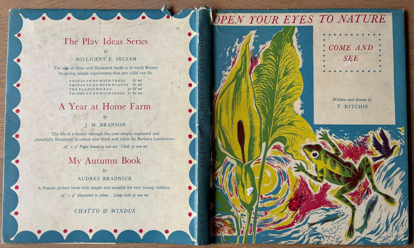 Trekkie Ritchie Parsons LIVING THINGS Chatto & Windus NATURE BOOK ILLUS - transpontinebooks