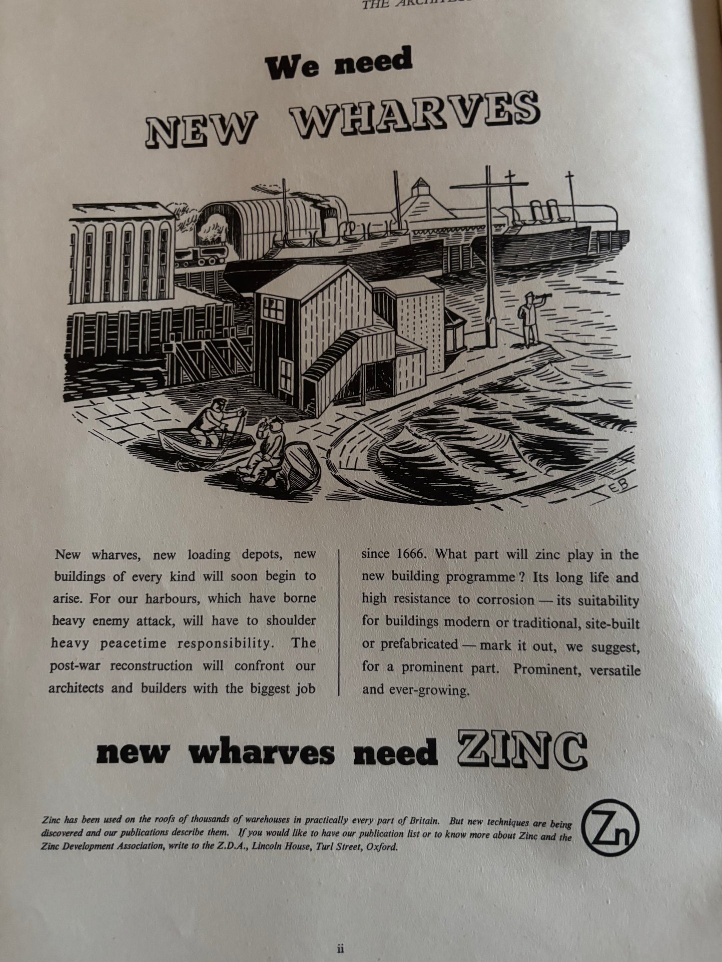 Barbara Jones THE ARCHITECTURAL REVIEW August 1945 Edward Bawden Anna Zinkeisen