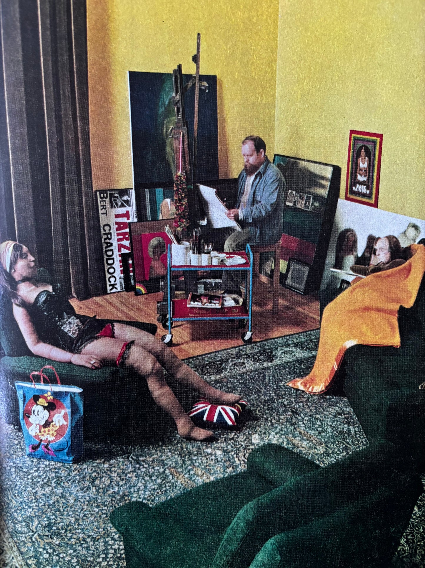 Peter Blake HOMES AND GARDENS Magazine May 1969 Elizabeth Taylor Adverts