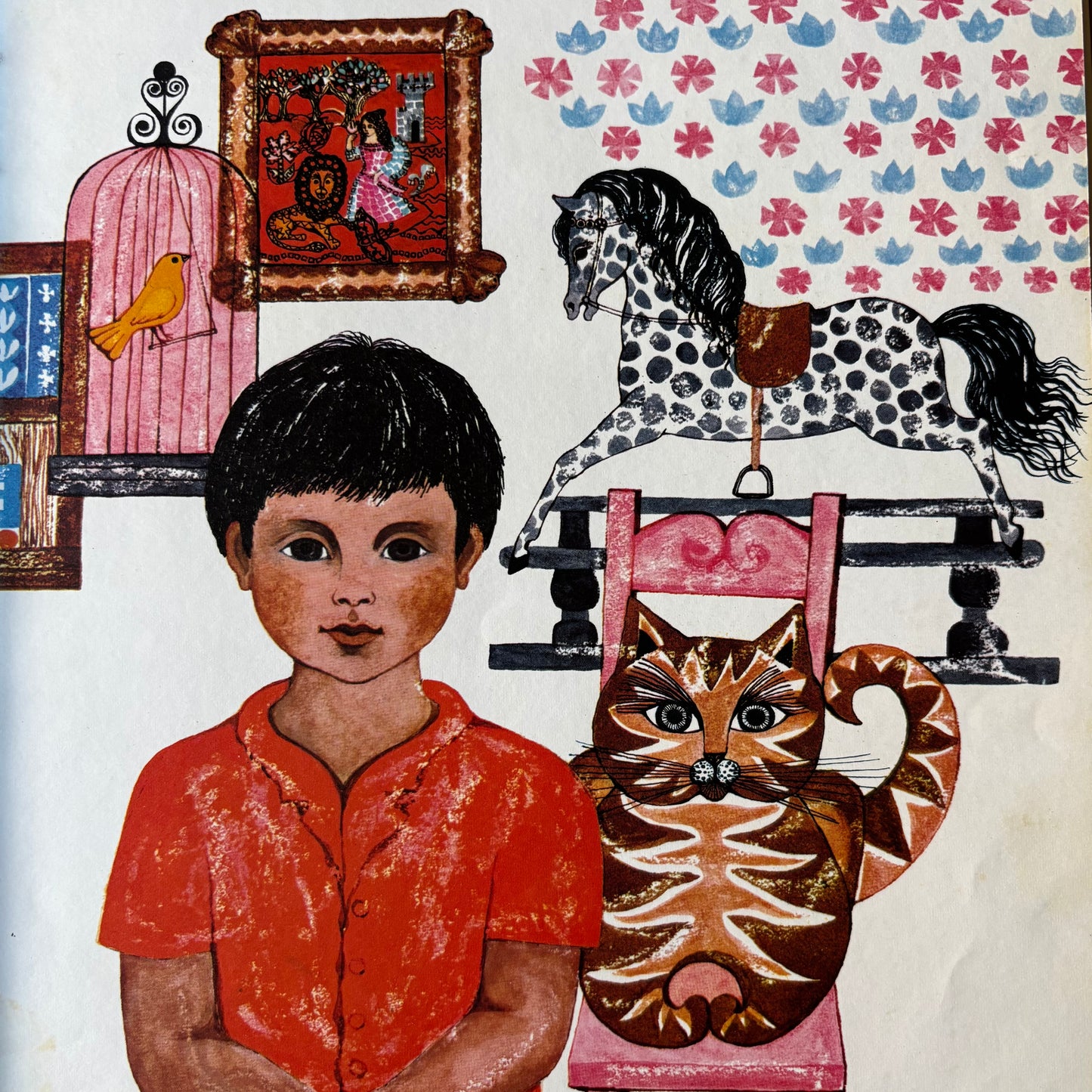 Carol Barker THE BOY AND THE LION 1968 1st Ed DJ Dobson Books ILLUSTRATED STORY