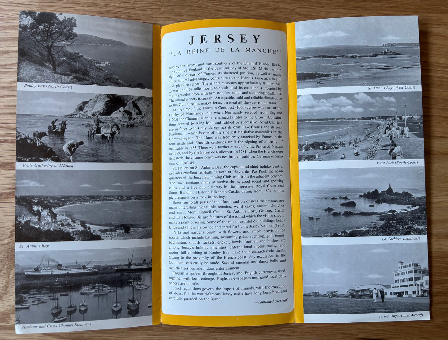 1950's JERSEY Come To Britain Leaflet No 3C CHANNEL ISLANDS
