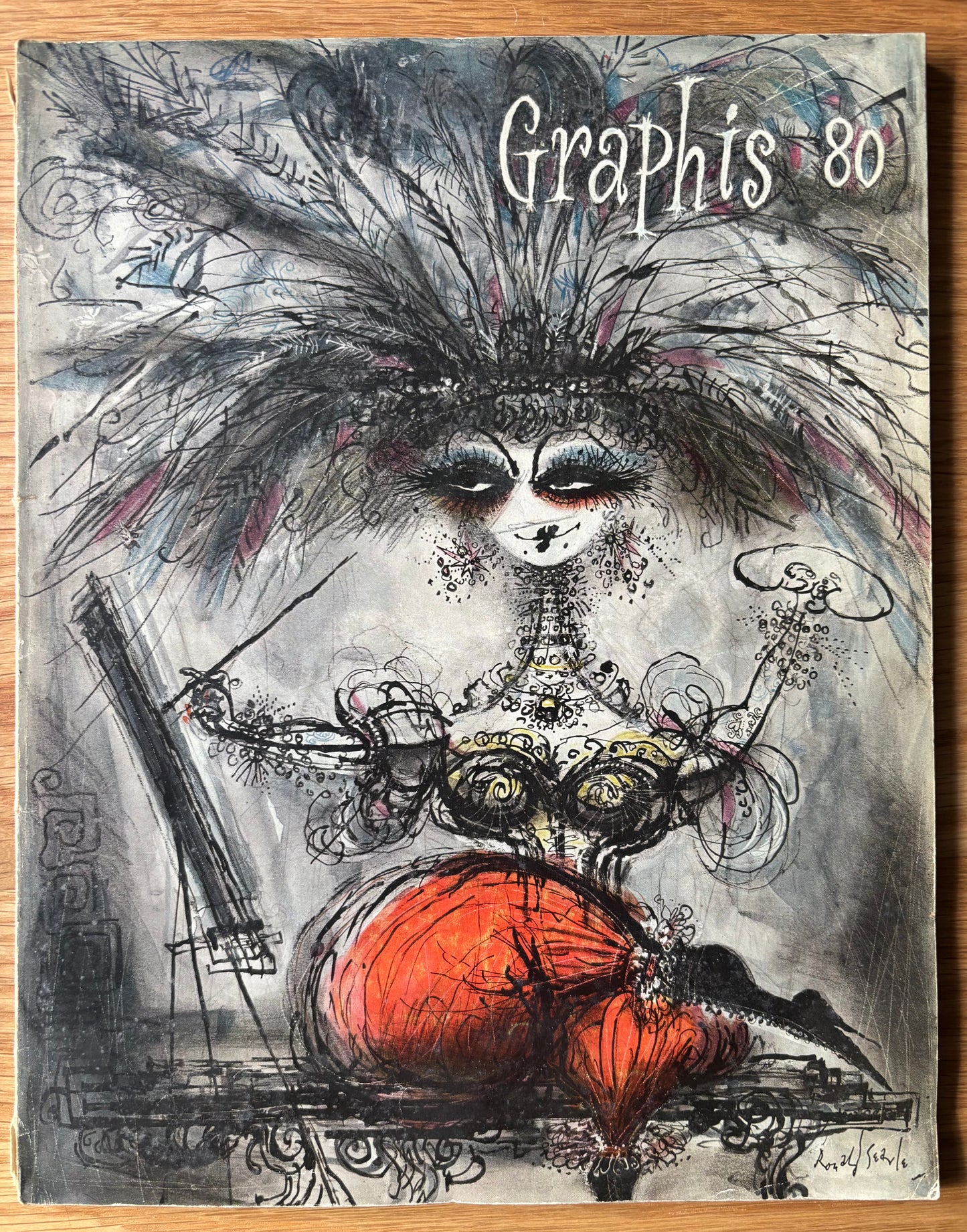 Ronald Searle GRAPHIS No 80 MAGAZINE Hungarian Poster Design 1958 ART