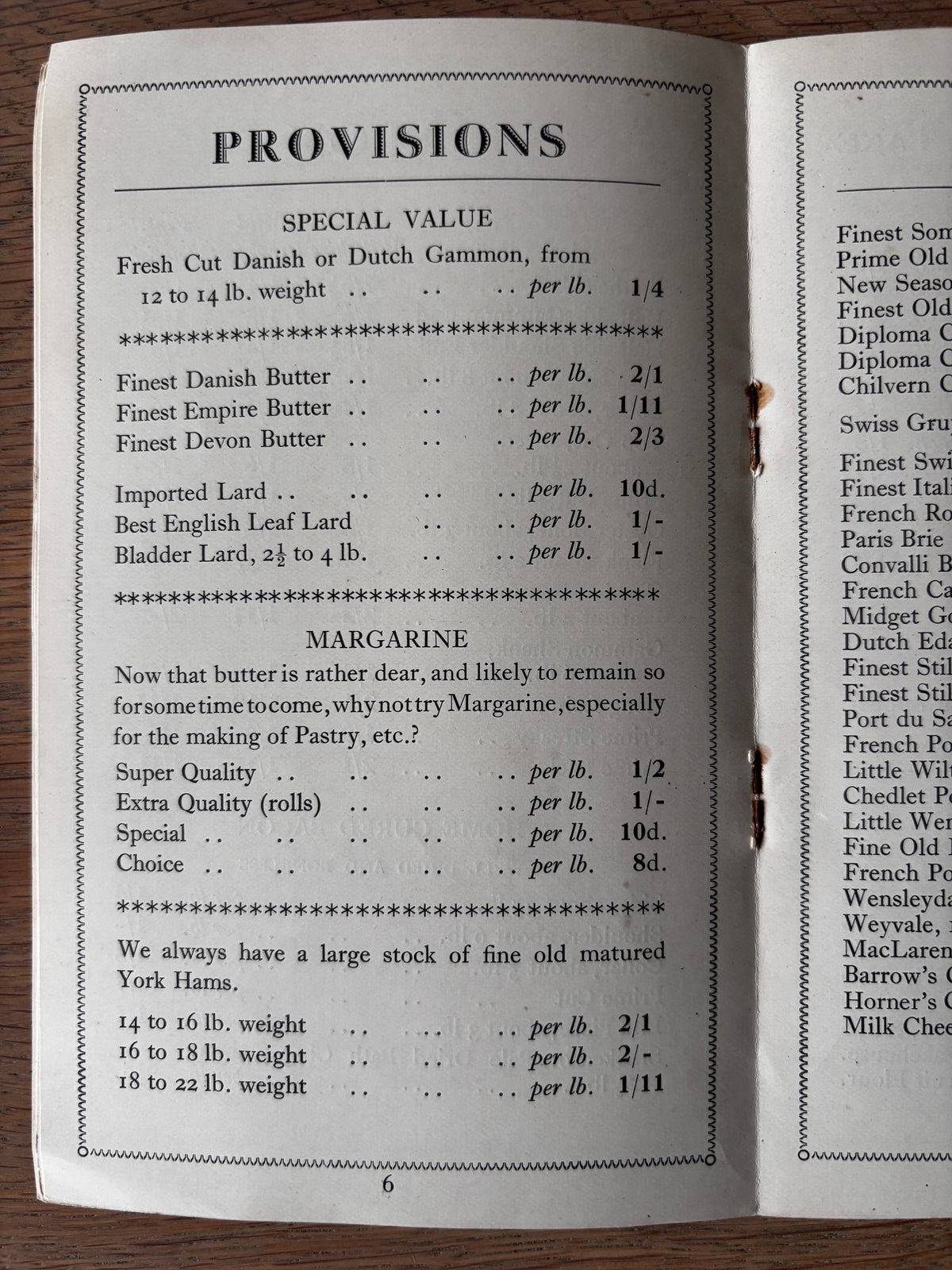 1920’s BARROW’S BIRMINGHAM Illustrated Seasonal Food Booklet SHOP October 1929