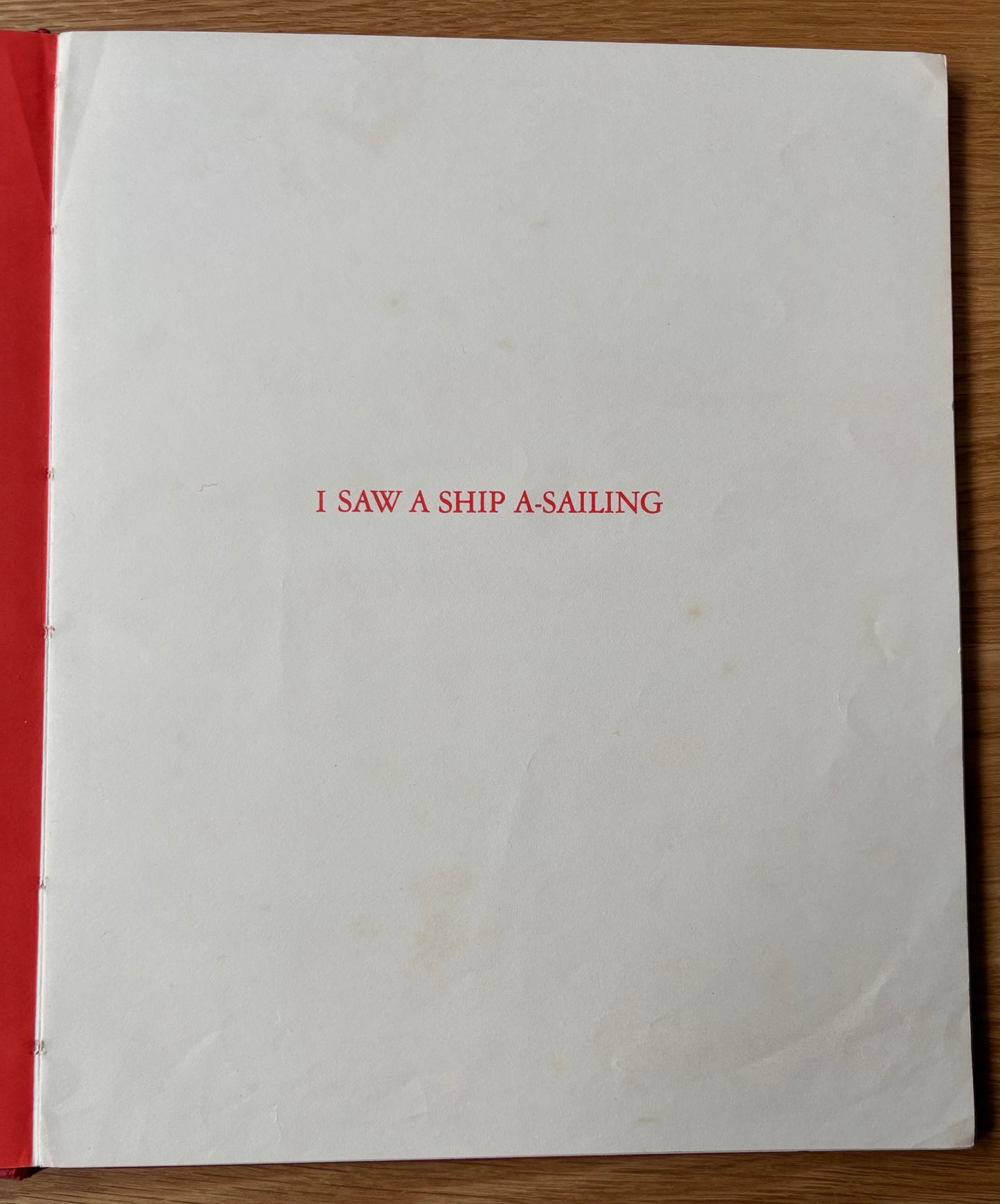 Beni Montresor I SAW A SHIP A-SAILING 1969 1st Ed Collins ILLUSTRATED