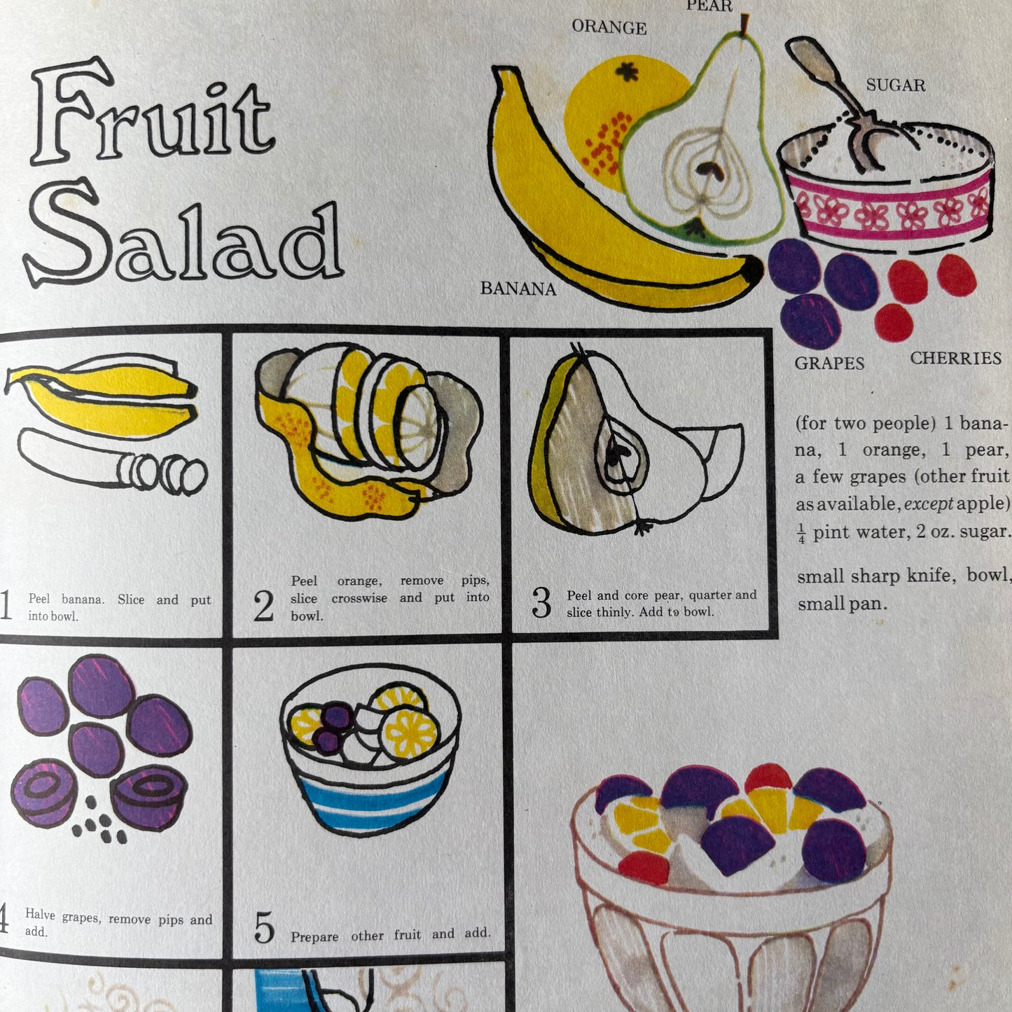 Ursula Sedgwick MY LEARN TO COOK Book Hamyln 8th Imp 1973 Martin Mayhew