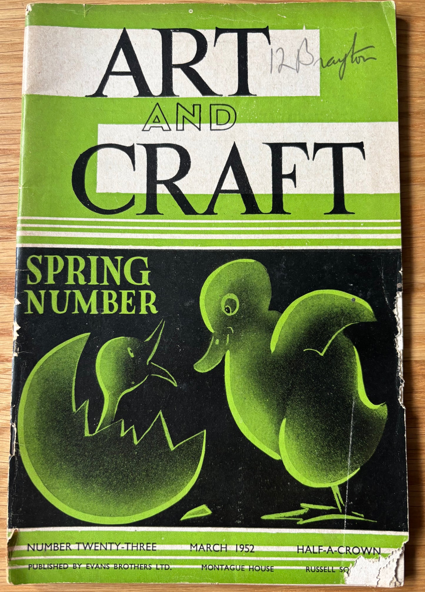 1952 ART AND CRAFT MAGAZINE Easter Spring CHILD EDUCATION March