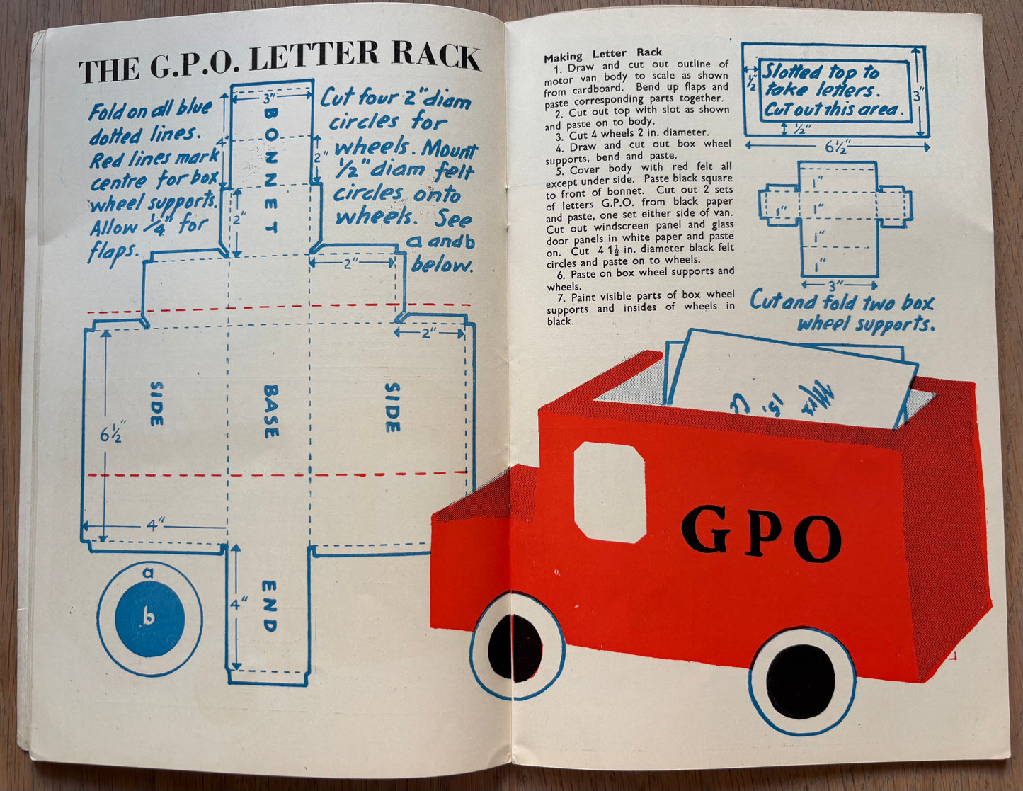 1951 ART AND CRAFT GPO Van MAGAZINE January CHILD EDUCATION Floral Patterns